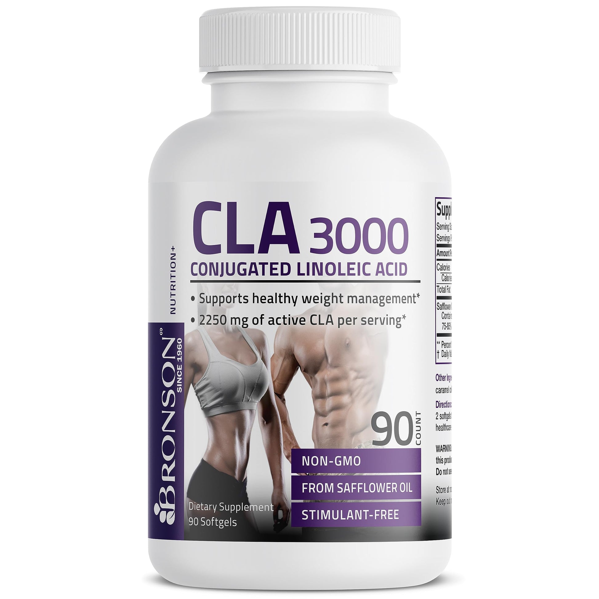 Bronson CLA 3000 Extra High Potency Supports Healthy Weight Managem