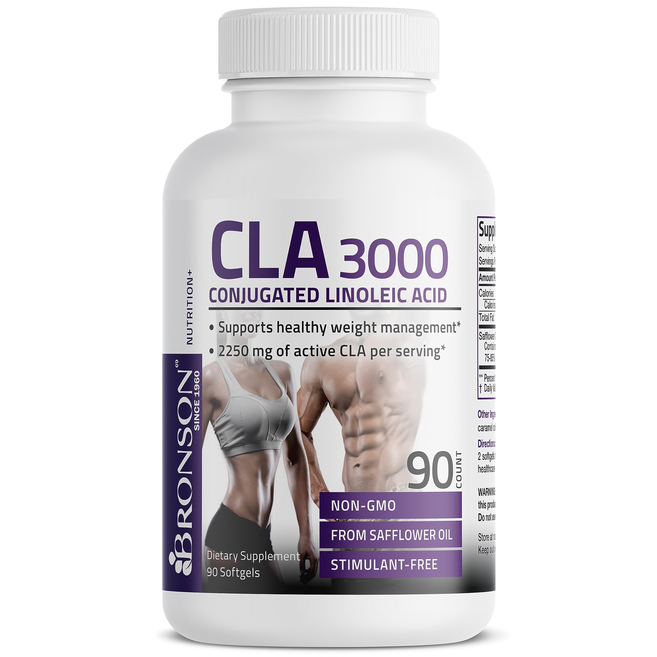 Bronson CLA 3000 Extra High Potency Supports Healthy Weight Managem
