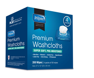 Inspire Adult Wet Wipes, Adult Wash Cloths, Adult Wipes for Incontinence Inspire