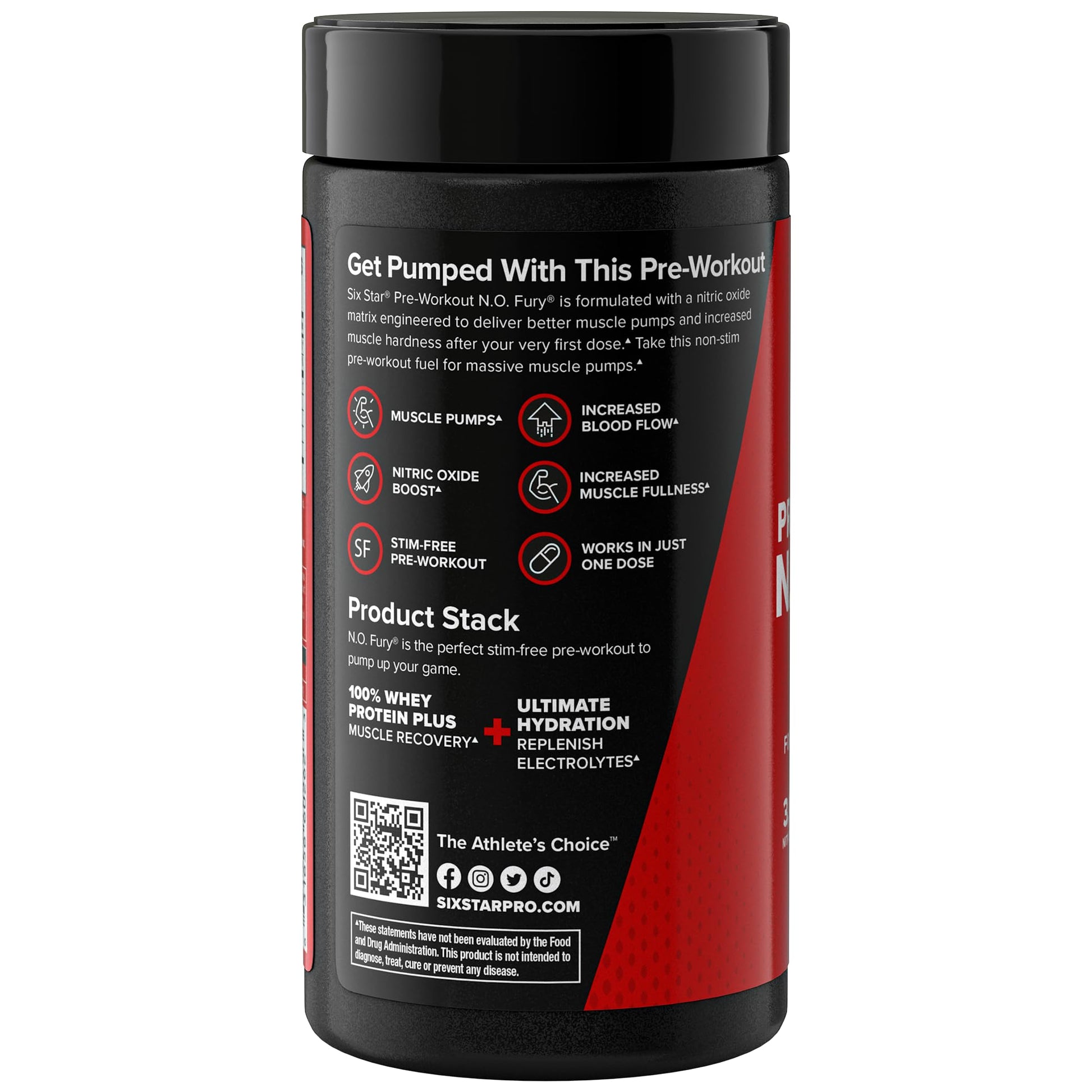 Six Star Nitric Oxide Supplement Nitric Oxide Fury Pre-Workout Pre Workout Nitric Oxide Six Star