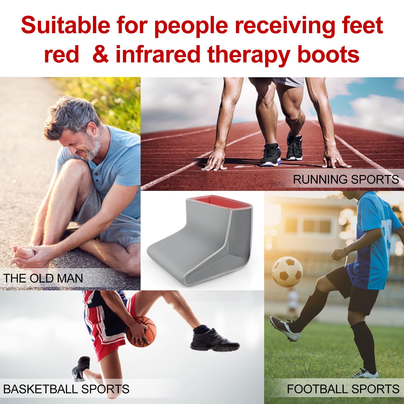 Red Light Therapy Boot for Feet, Infrared Light Therapy Slipper for Perfect Foot Care, Ideal for Ankle Rutollmit