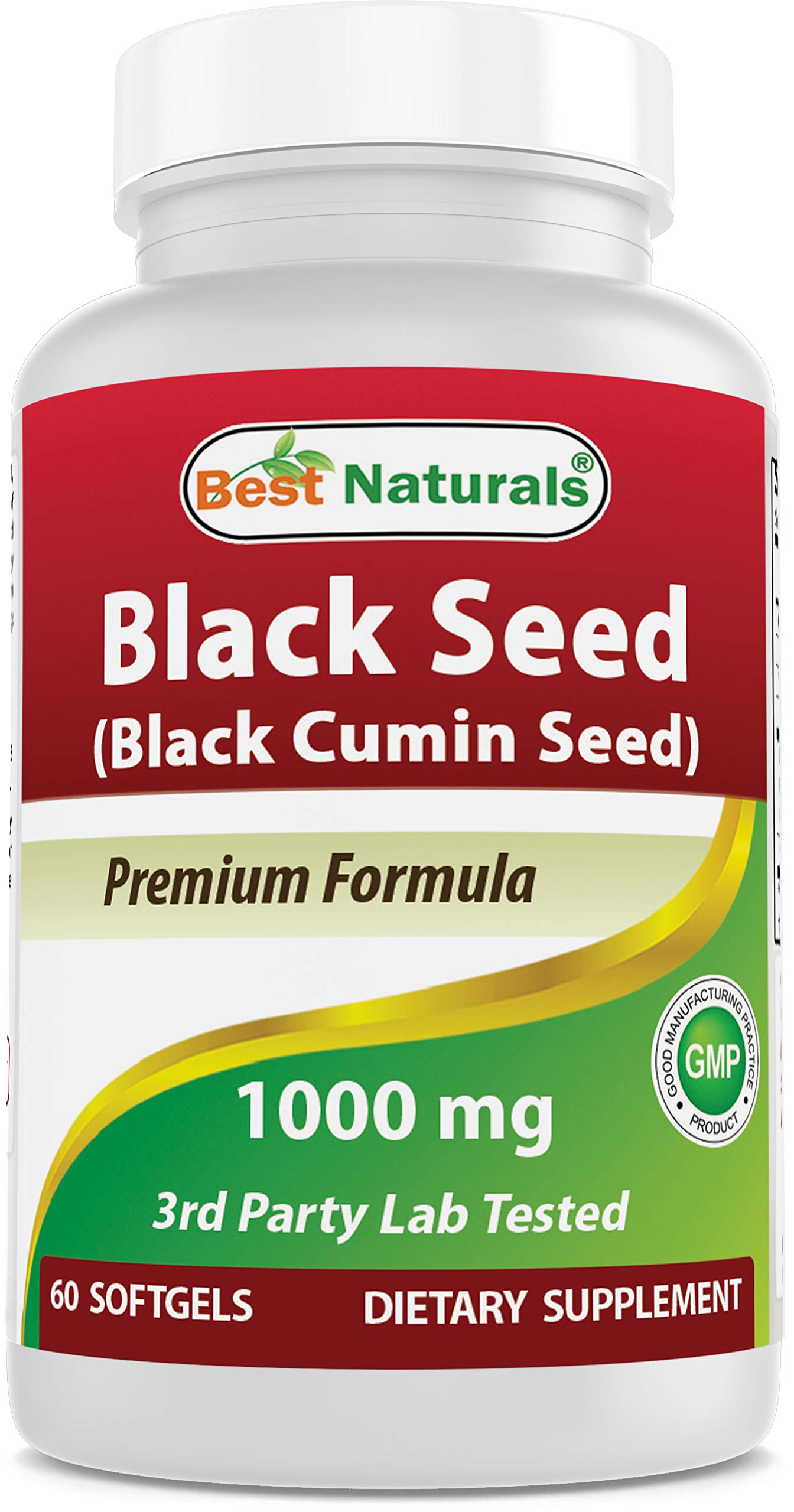 Best Naturals 2 Packs Black Seed Oil Capsules 1000 mg (Non-GMO) Nigella Sativa Best Naturals
