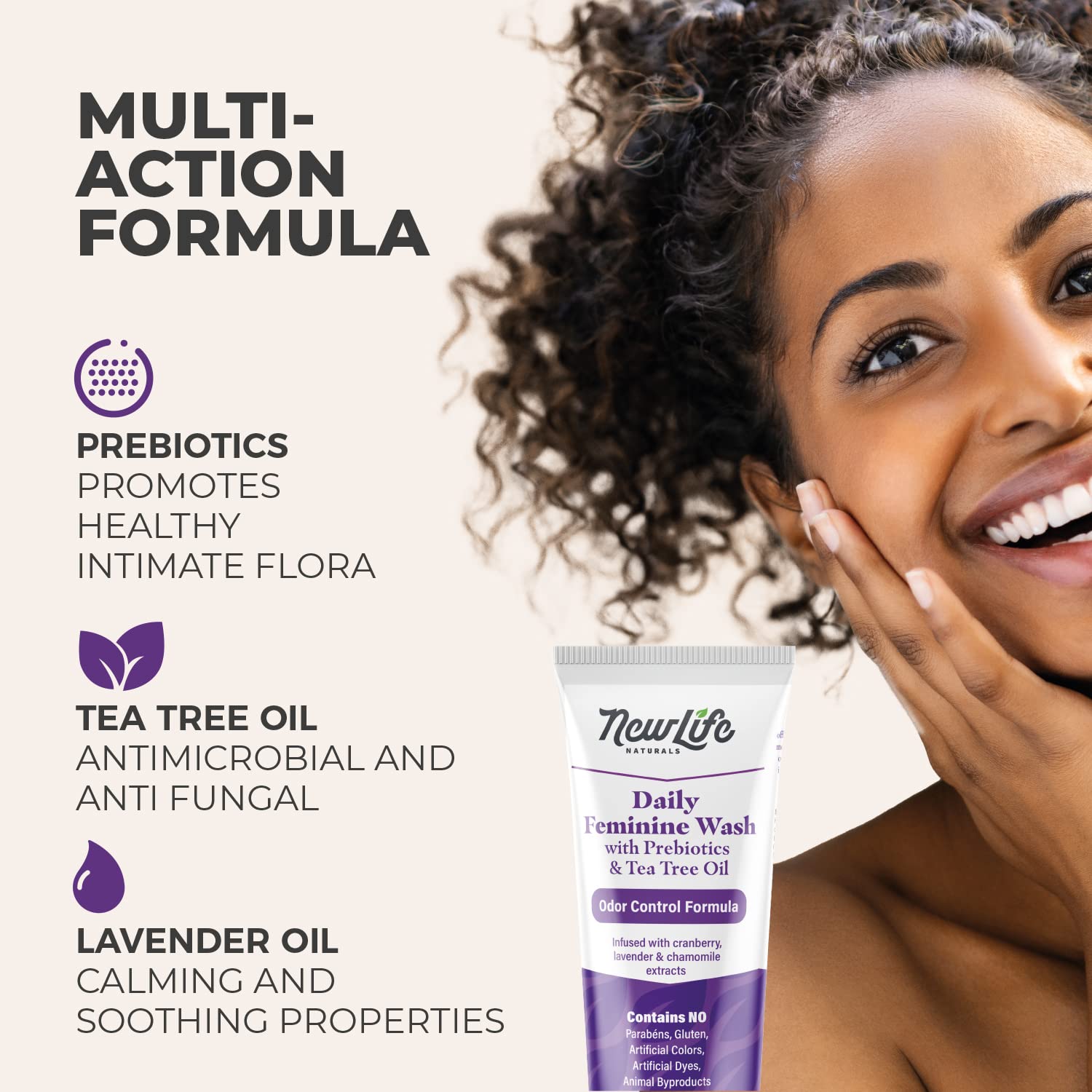 NewLife Naturals Daily Feminine Wash for pH Balance and Odor Control for Feminine Hygiene Intimate Wash NewLife Naturals