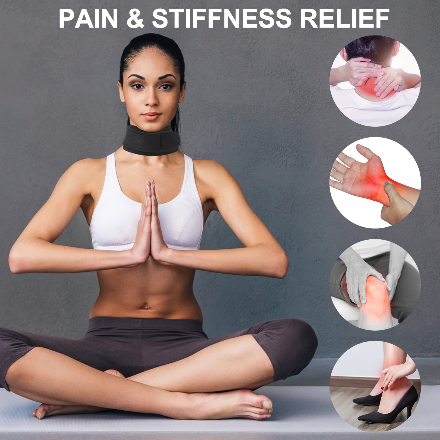 Red Light Therapy Belt for Neck, Infrared Light Therapy Flexible Wearable Wrap Pad LitePow