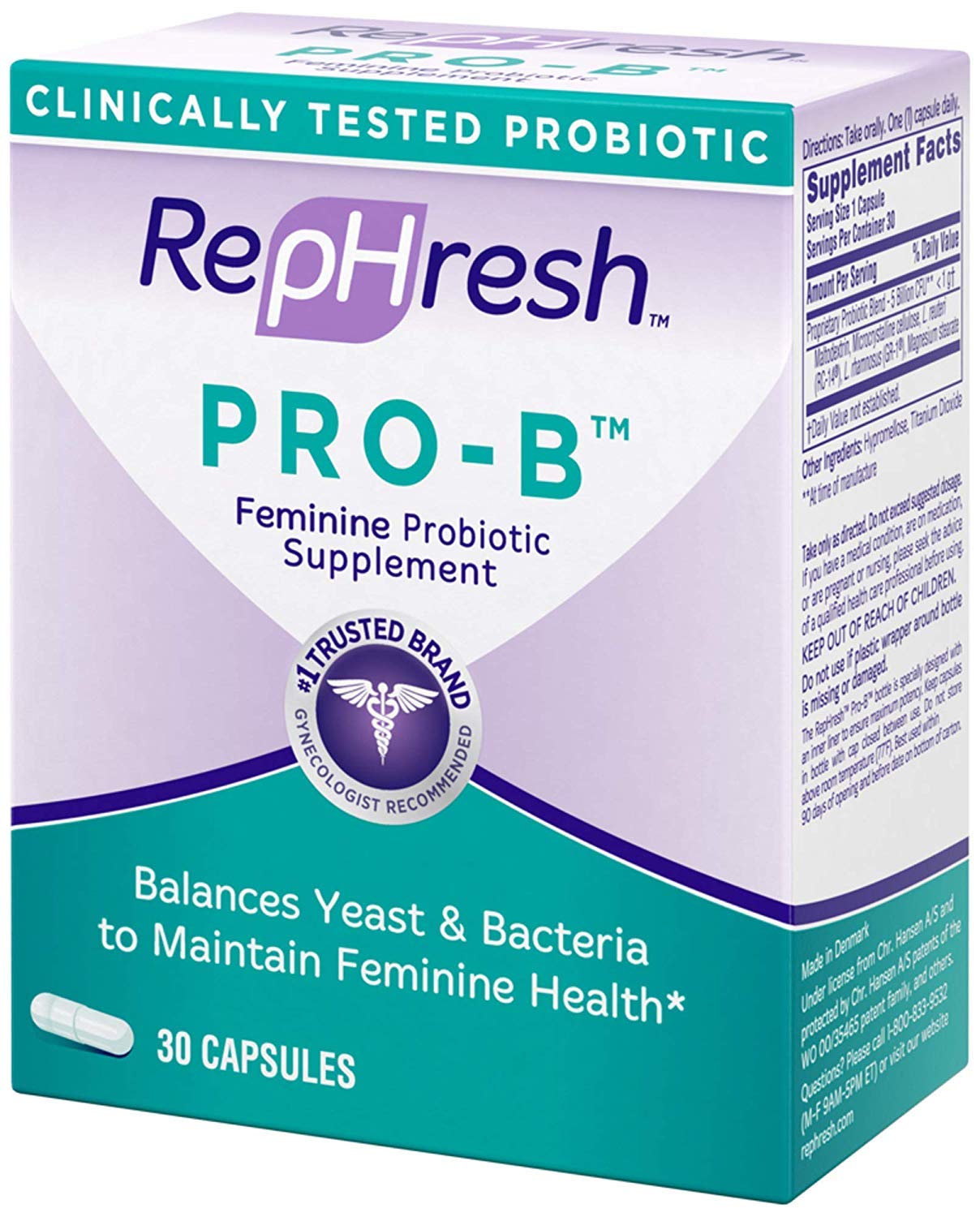 RepHresh Pro-B Probiotic Feminine Supplement Rephresh