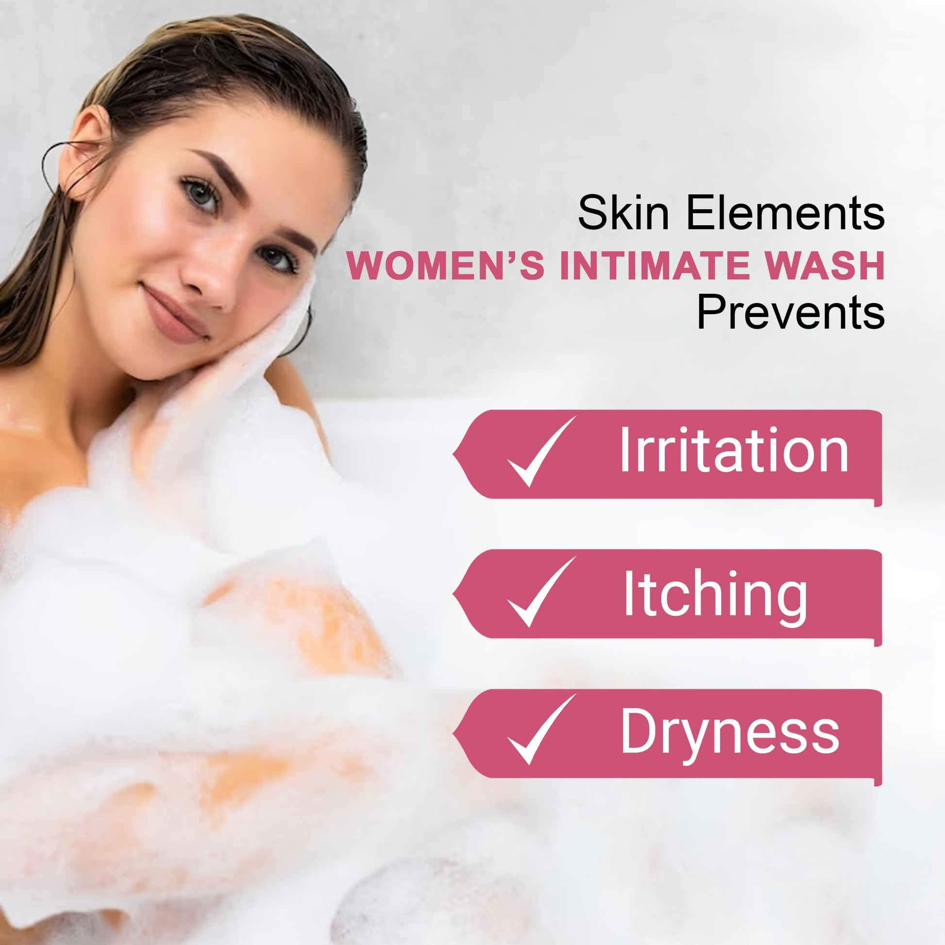 Skin Elements Intimate wash for Women (4.05 Fl Oz.) with Rose & Chamomile Water Skin Elements