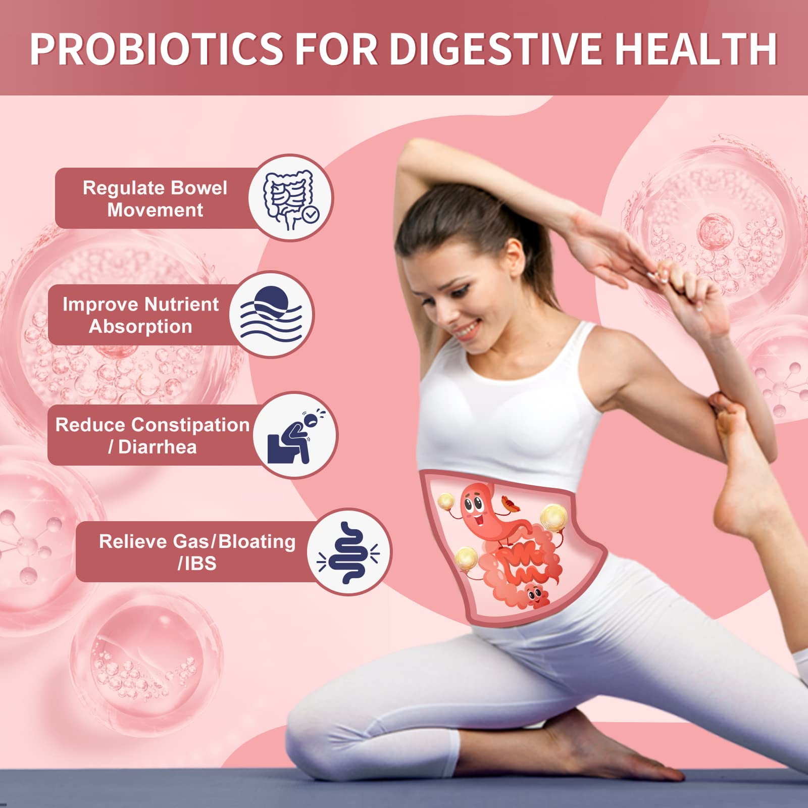 Probiotics-for-Women Prebiotics-and-Probiotics-Powder, 100-Billion-CFUs 45-Day-Supply NATURE TARGET
