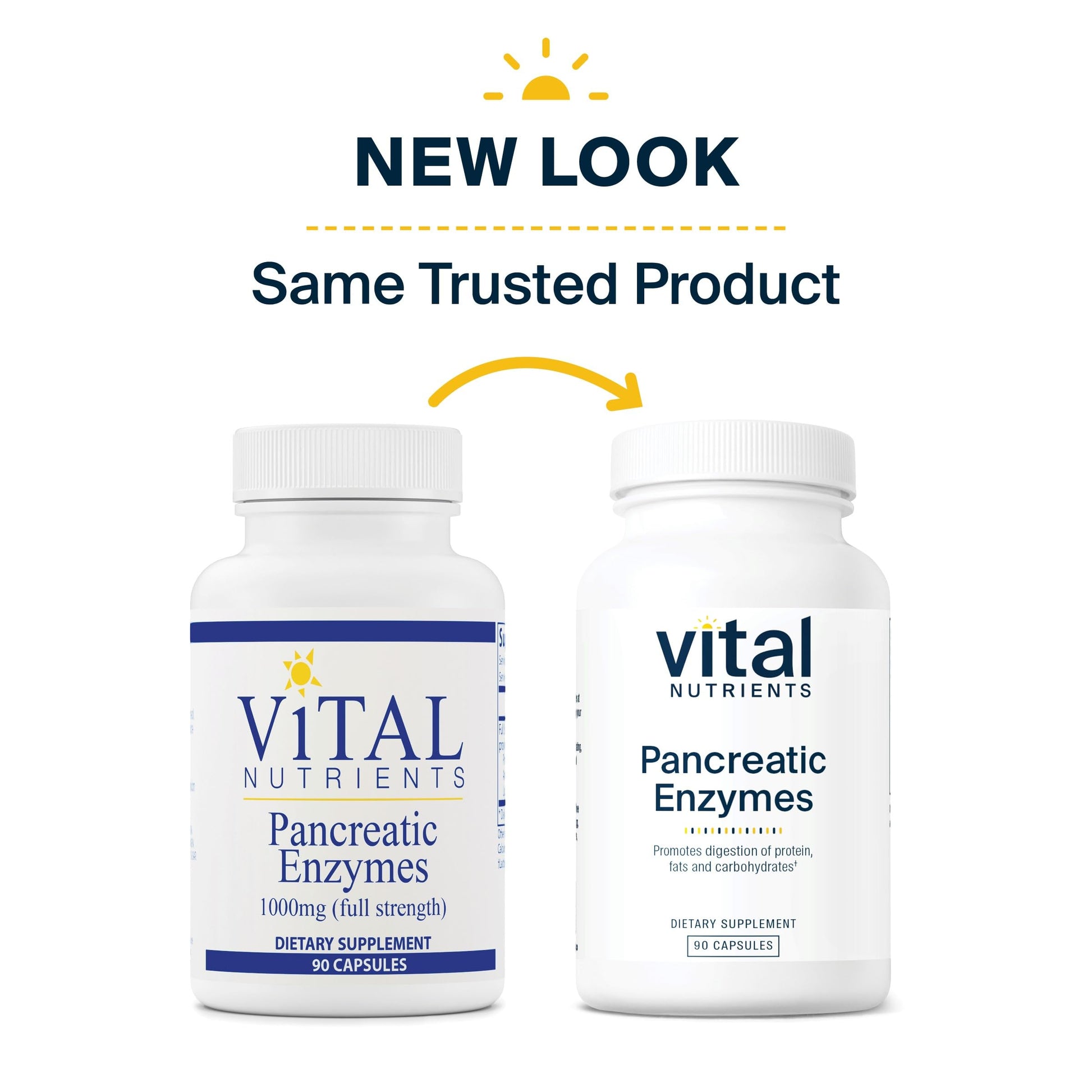 Vital Nutrients Pancreatic Enzymes 1000mg (Full Strength) | Pancreatin Digestion Supple Vital Nutrients