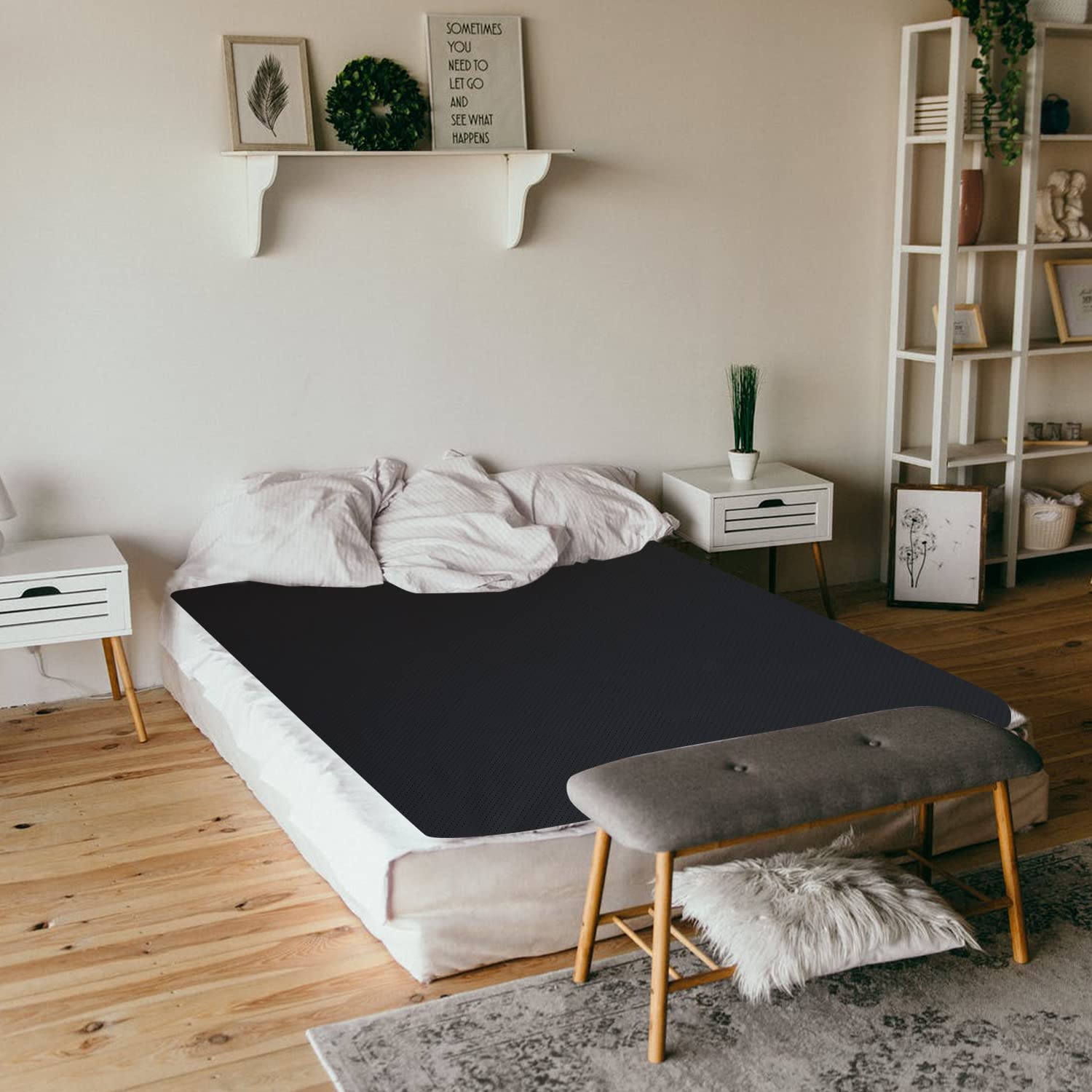 Grounding Mat, Grounding Mattress Cover Pad Grounding Mats Earth Connected Conductive Carbon Alfredx