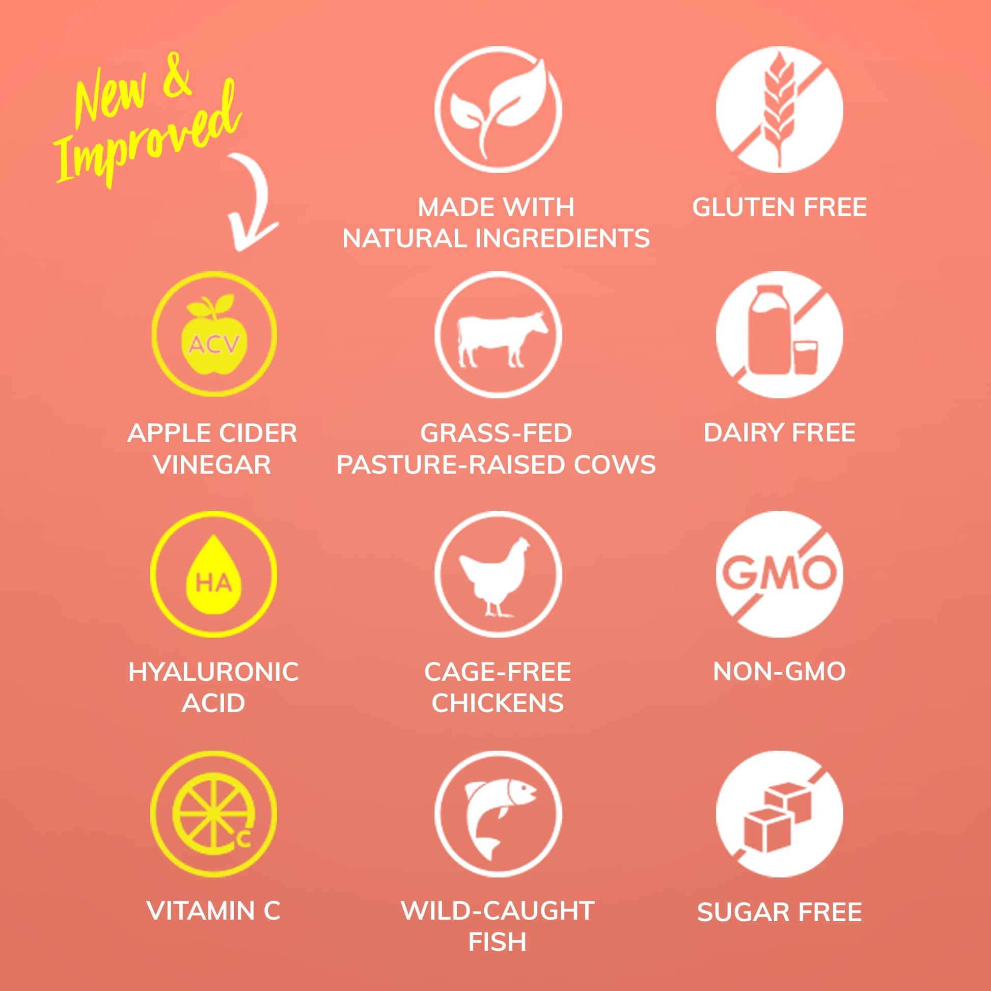 SkinnyFit Super Youth Multi-Collagen Peptides Plus Apple Cider Vinegar, Hyaluronic Acid SkinnyFit