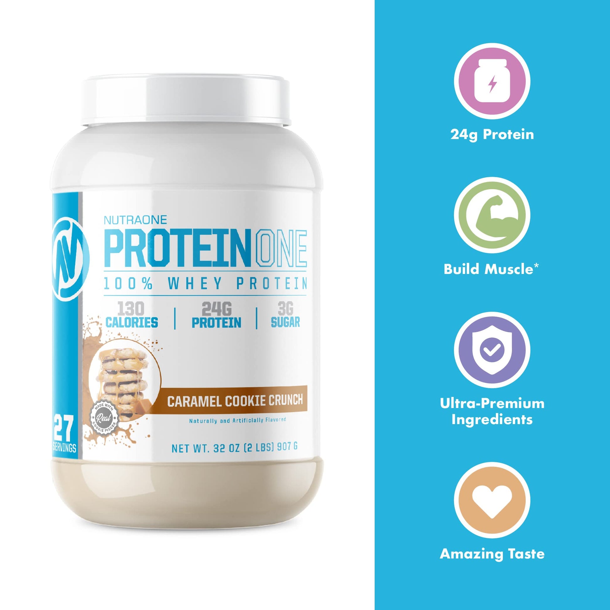 NutraOne ProteinOne Whey Protein Promote Recovery and Build Muscle with a Protein NutraOne