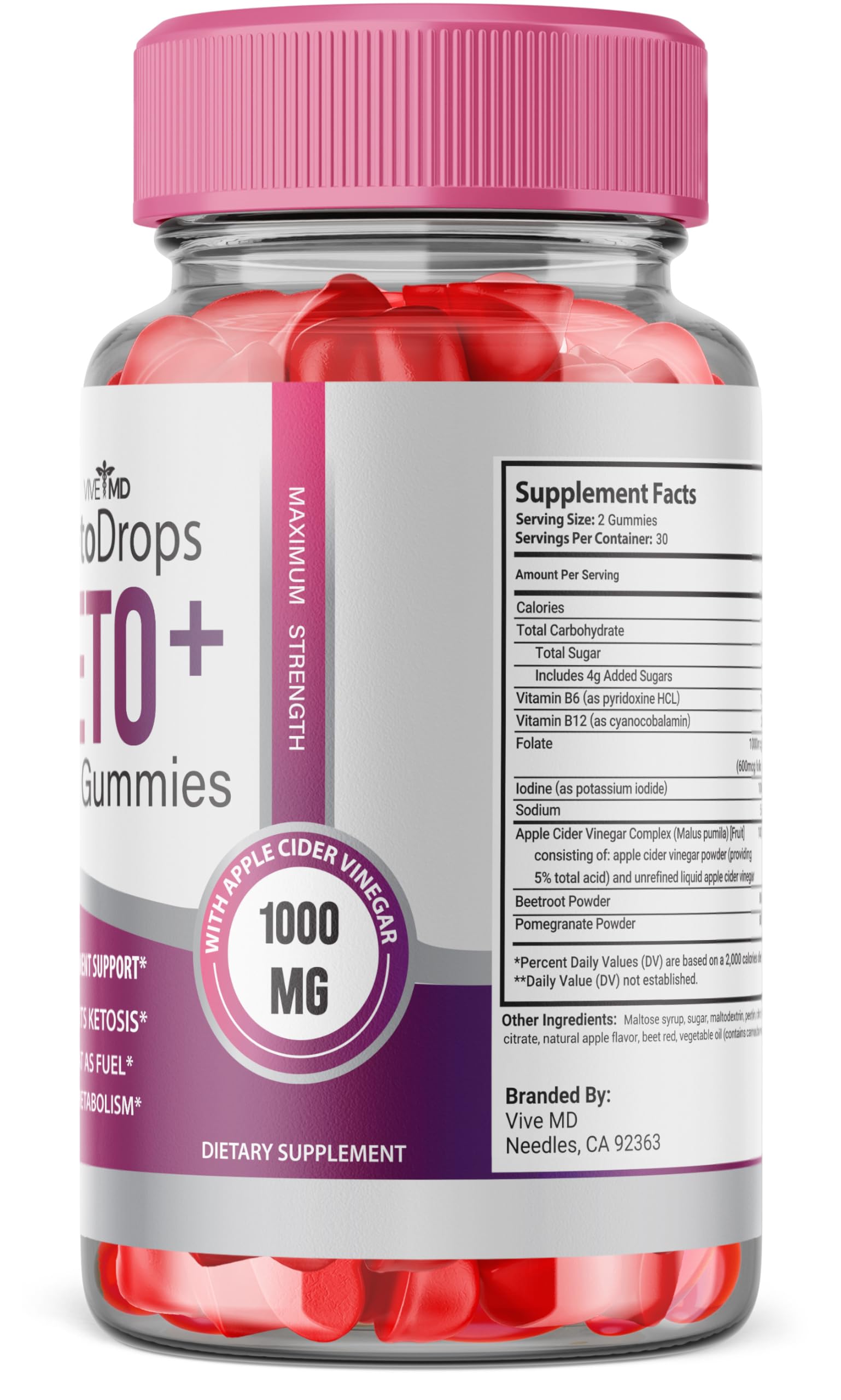 VIVE MD Keto Drops ACV Gummies Keto Drops ACV Gummies 525 MG Keto Drops Gummies VIVE MD