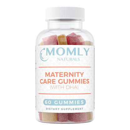 Momly Naturals Maternity Care Gummies Prenatal Vitamins - Prenatal Gummies w/DHA, Vitamin D3