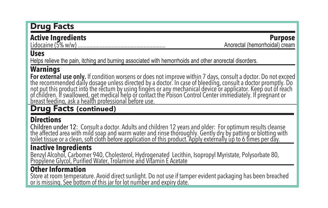 WELMATE | 5% Lidocaine | Numbing Cream Maximum Strength | Topical Anesthetic 
