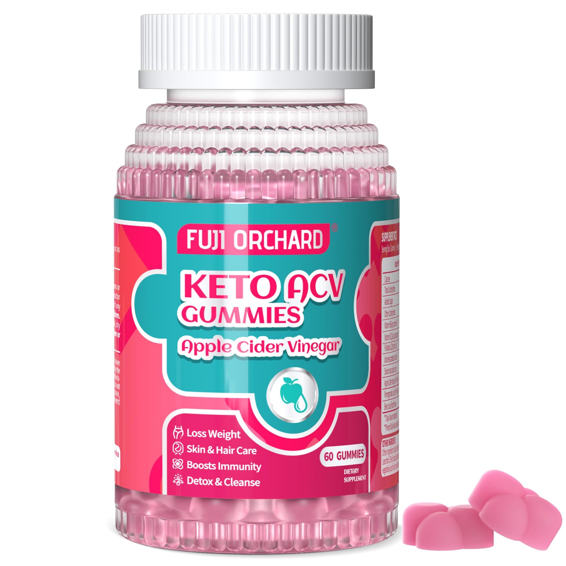 FUJI ORCHARD Keto Acv Gummies, 1500mg Keto Acv Gummies Advanced Weight Loss