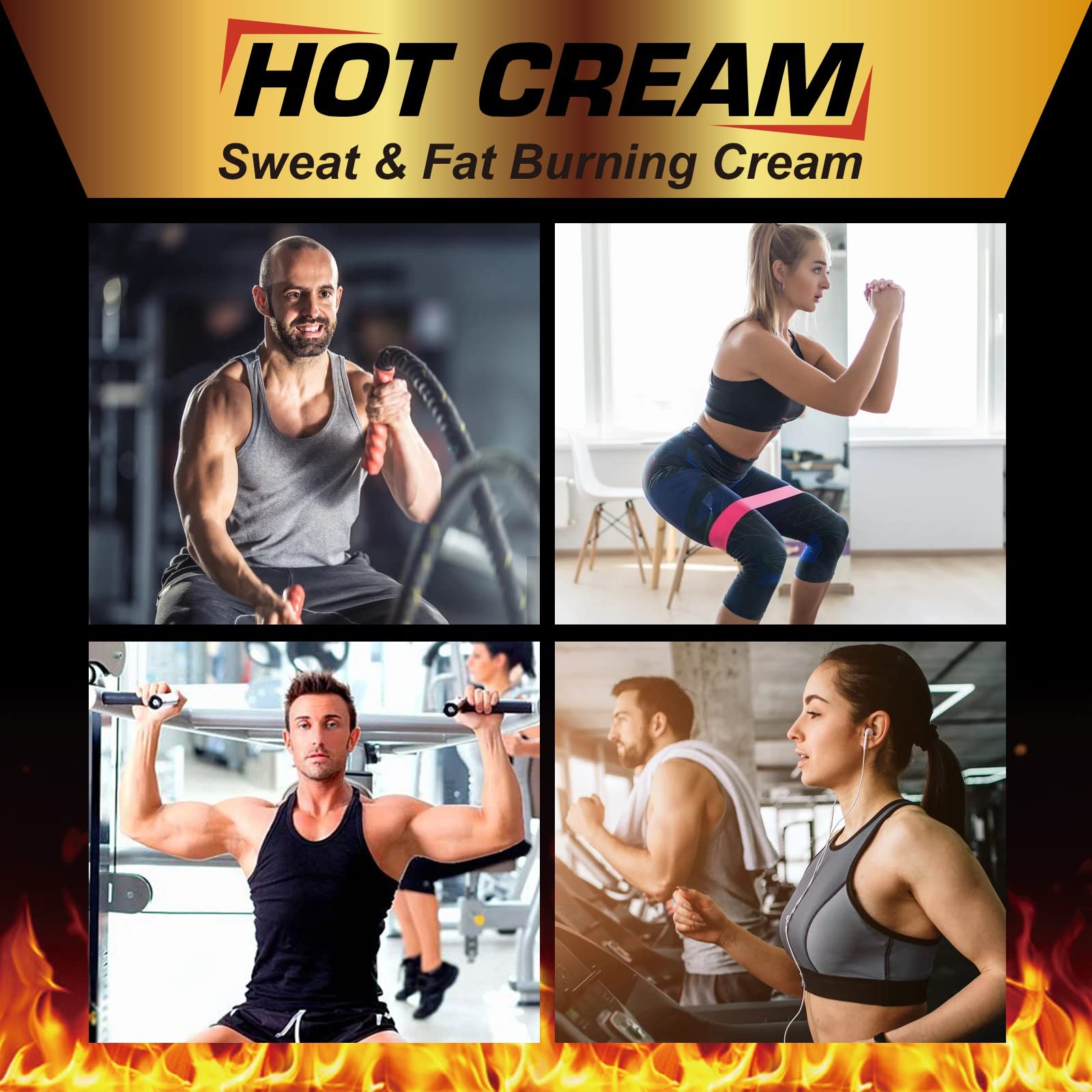 REBODUM Hot Sweat Cream, Fat Burning Cream for Belly Natural Weight Loss Cream Weight Loss REBODUM