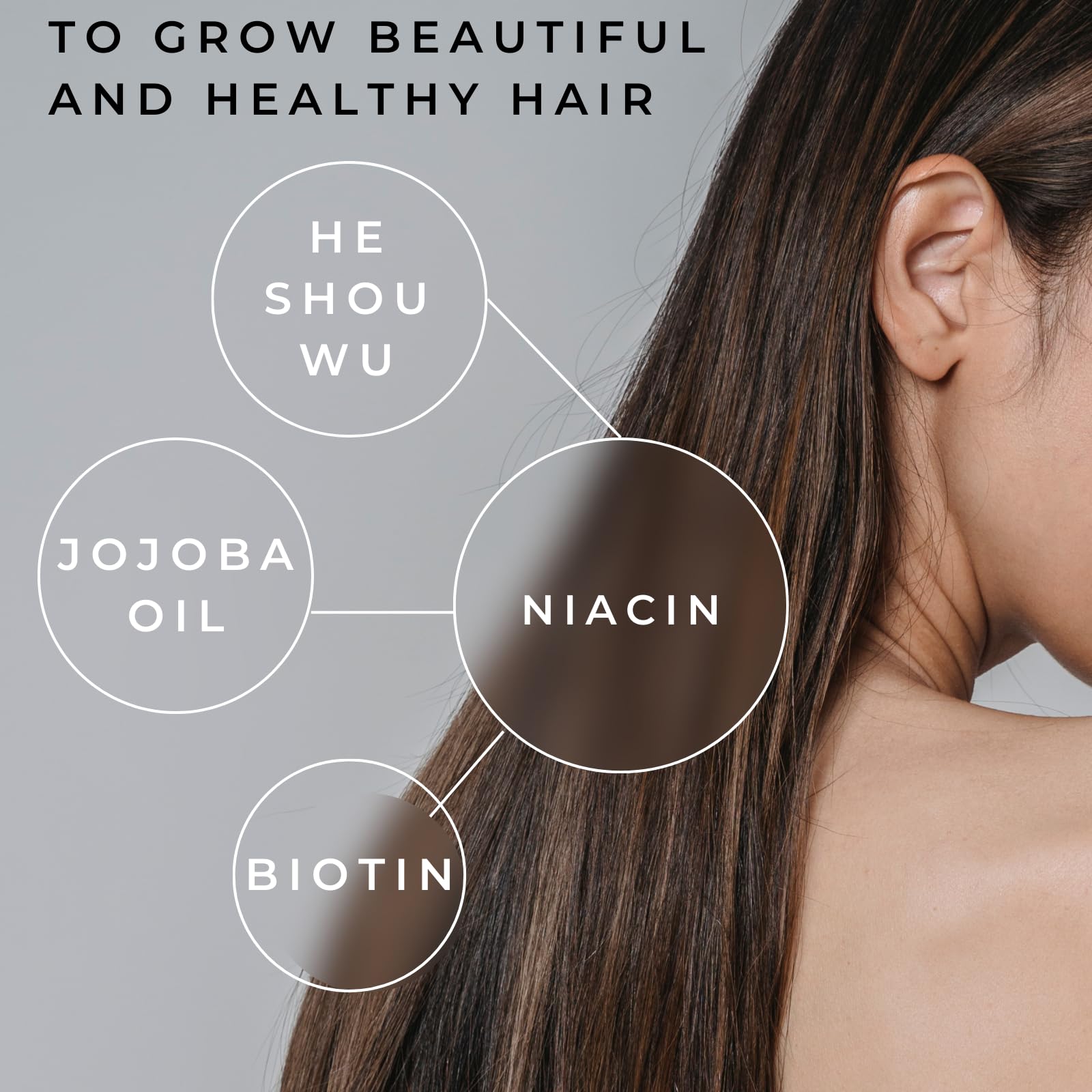 Ebony Medicals DHT Blocker Hair Growth Serum - Hair Loss Supplement, Supports Natural Regrowth Natural Curves