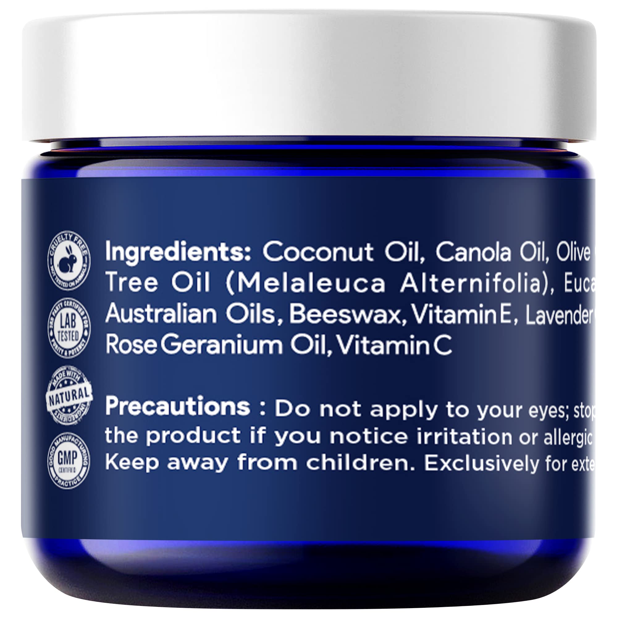 Tea Tree Oil Foot Balm/ Moisturizer For Dry Cracked Feet - Instantly Hydrates & Soothes FOOT CURE