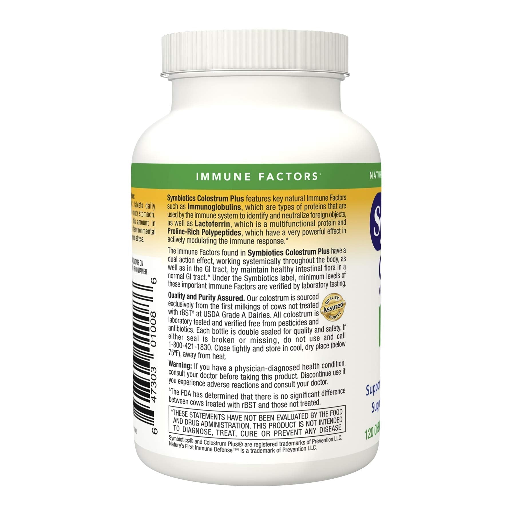 Symbiotics Immunity Support Colostrum Plus Chewables (Pineapple) Symbiotics