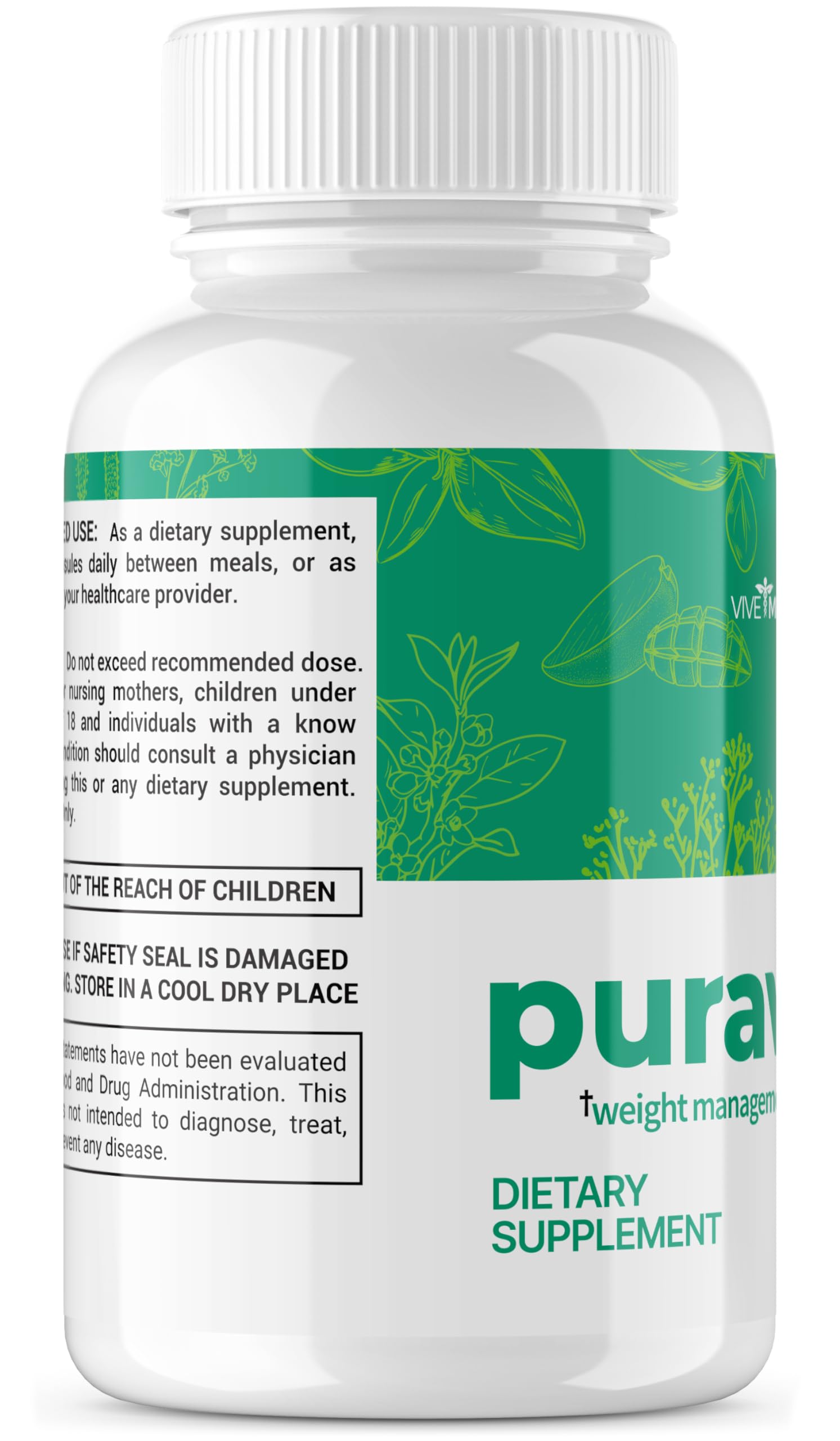 VIVE MD Puravive Premium Weight Management Capsules - Advanced Formula with 60 Non