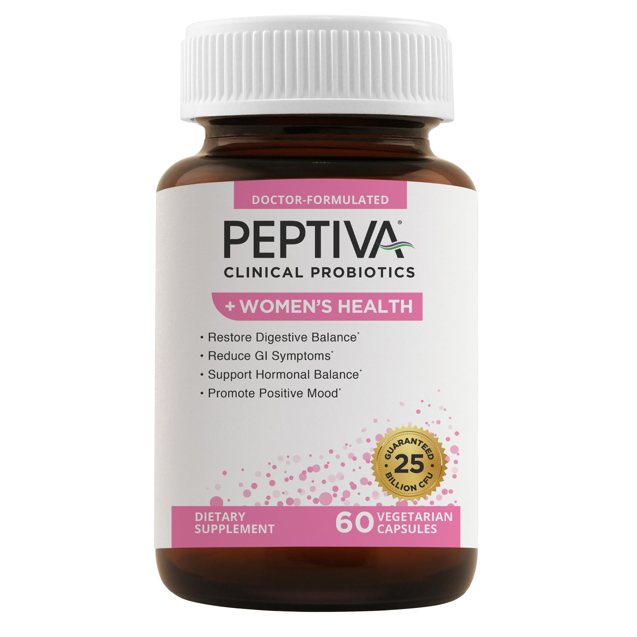 Peptiva Probiotics for Women's Health - Women's Probiotic and Digestive Support Peptiva