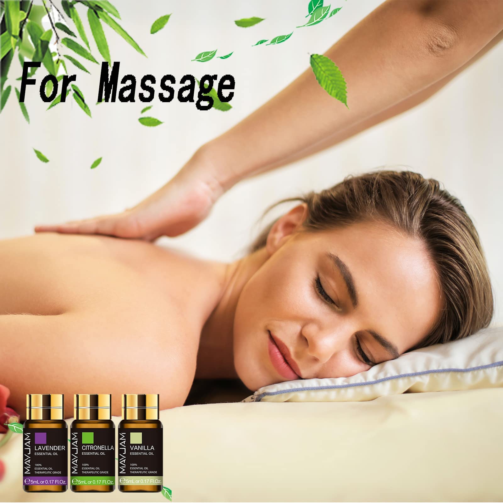 MAYJAM Tea Tree 20 Pcs Pure Essential Oil Gift Set, for Diffuser, Humidifiers, Skin Care, Massage MAYJAM