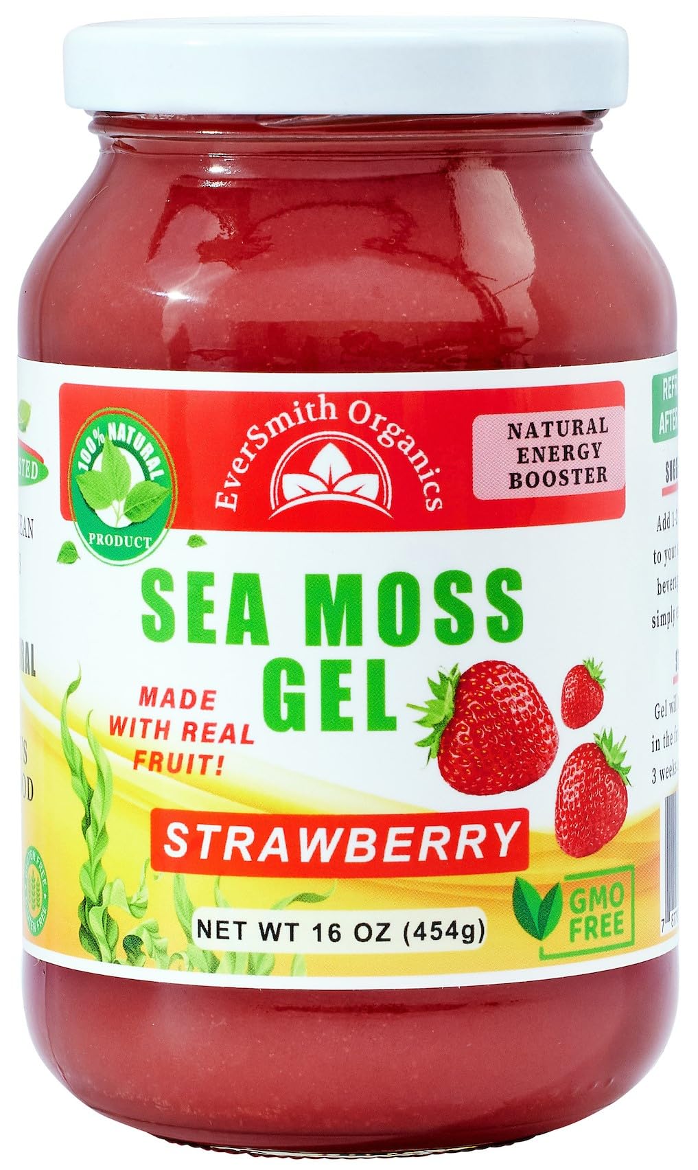 EverSmith Organics - Wildcrafted Irish Sea Moss Gel | Made in USA | Rich in Vitamins EverSmith Organics