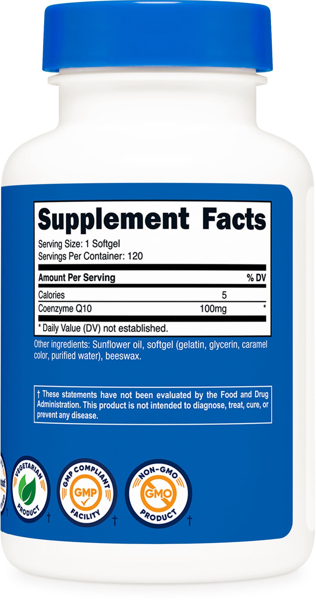 Nutricost CoQ10 Softgels (120 Servings / 100 Mg CoQ10 Per Serving) | Better Absorption Nutricost