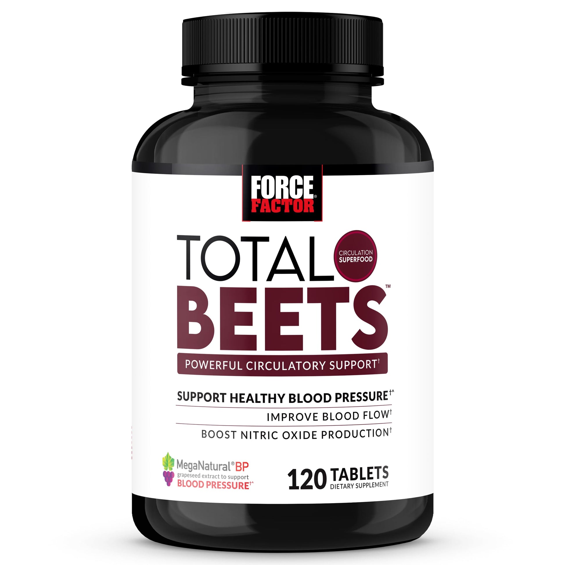Force Factor Blood Pressure Support with Nitrates, Grapeseed - Boosts Nitric Oxide