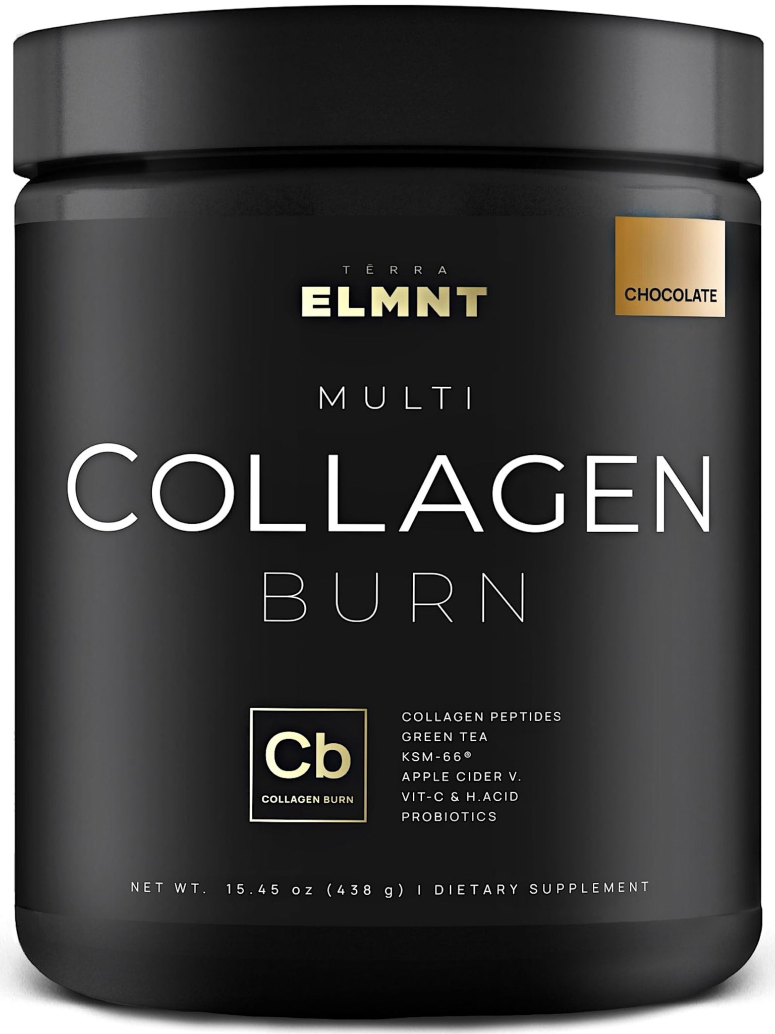TERRA ELMNT Premium Chocolate Multi Collagen Powder for Women Weight Management 