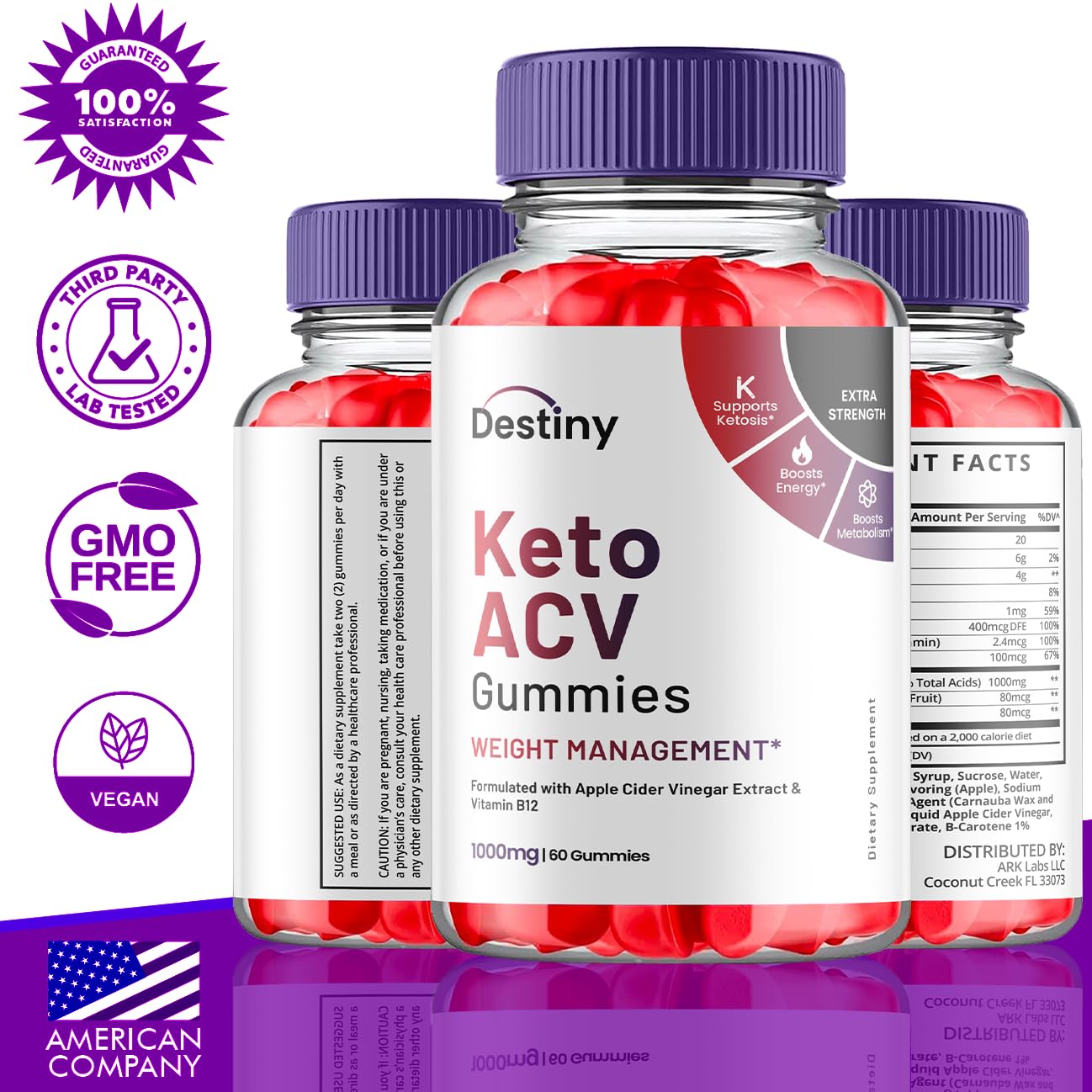Destiny Keto ACV Gummies, Destiny Keto ACV Gummies Advanced 1000MG - Destiny Keto Ark Labs