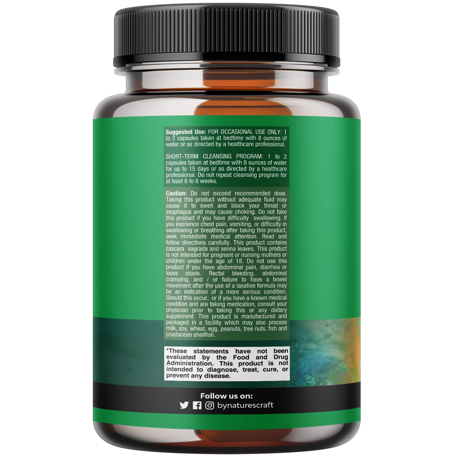 Herbal Laxative Capsules with Probiotics – Natural Laxative Pills to Cleanse Colon and Support Natures Craft