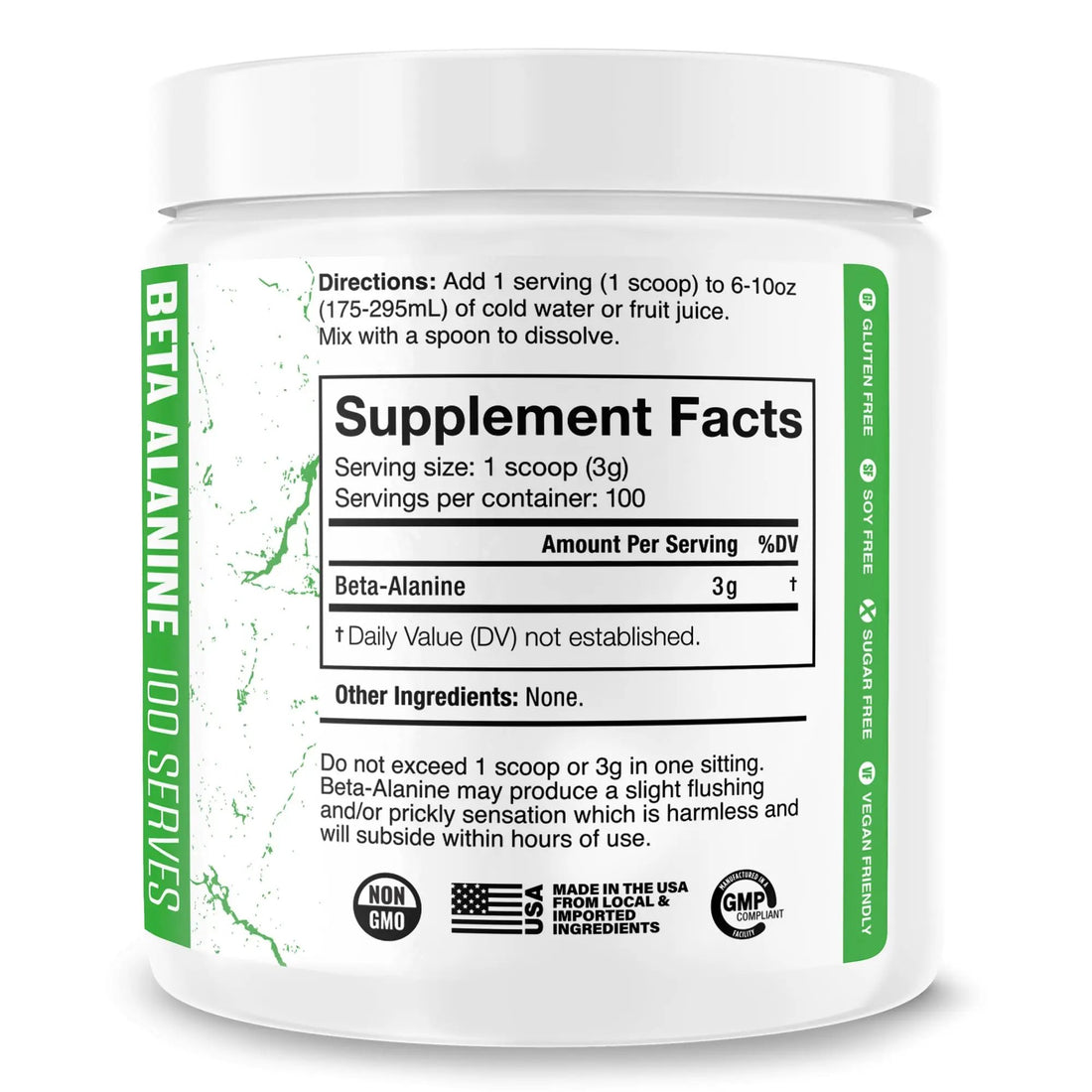 JNX SPORTS The Curse! Beta Alanine Powder - Unflavored, 100 Servings, 3g per Serving