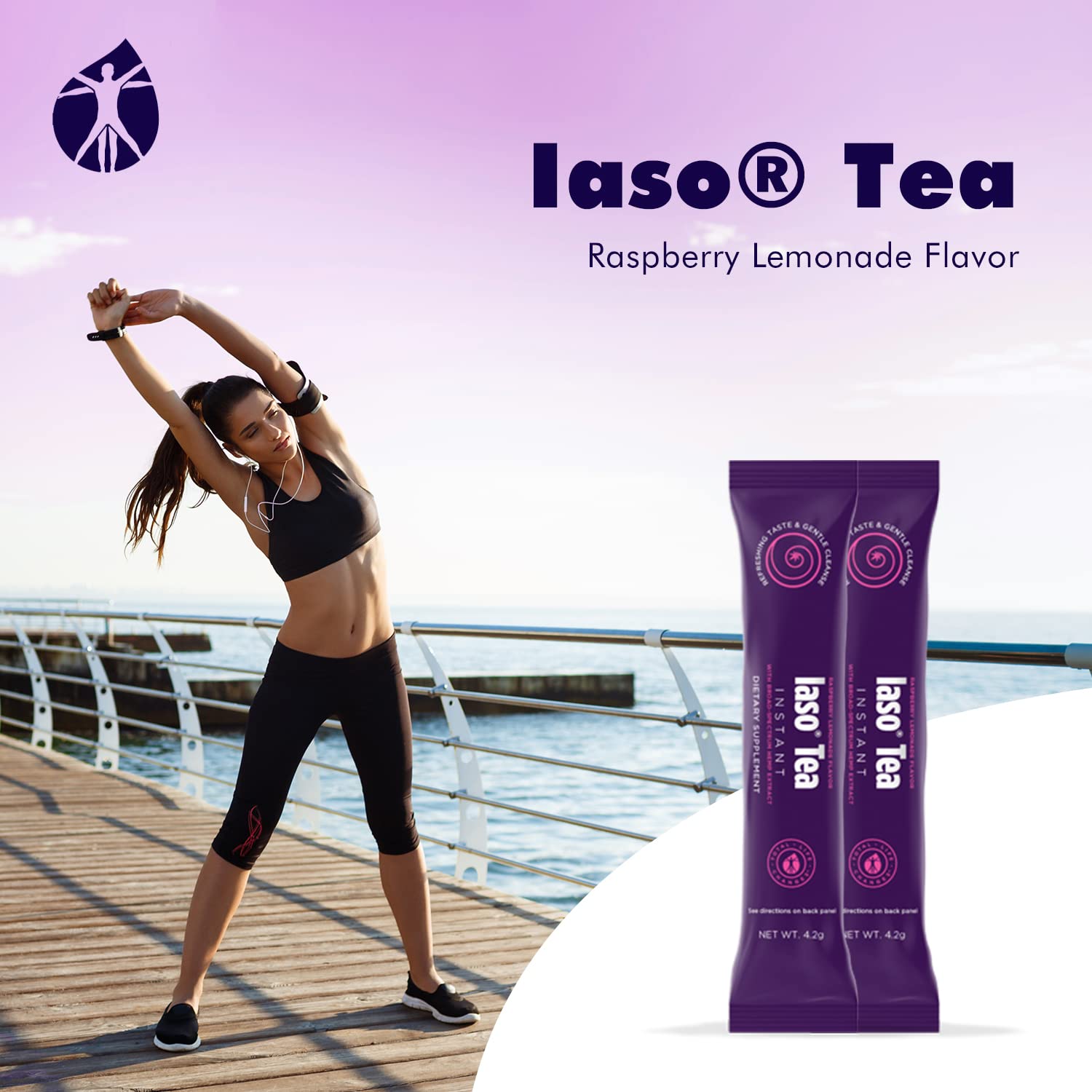 Total Life Changes Raspberry Lemonade Flavor Instant IASO Tea (15 Pack) Total Life Changes