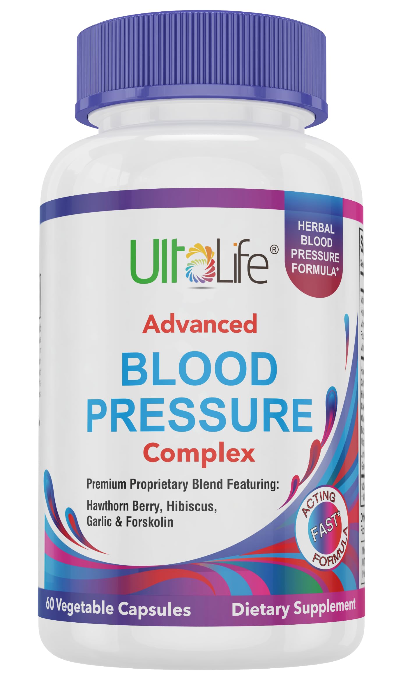 ULTALIFE Blood Pressure Supplements - Advanced Blood Pressure Supplement Complex ULTALIFE