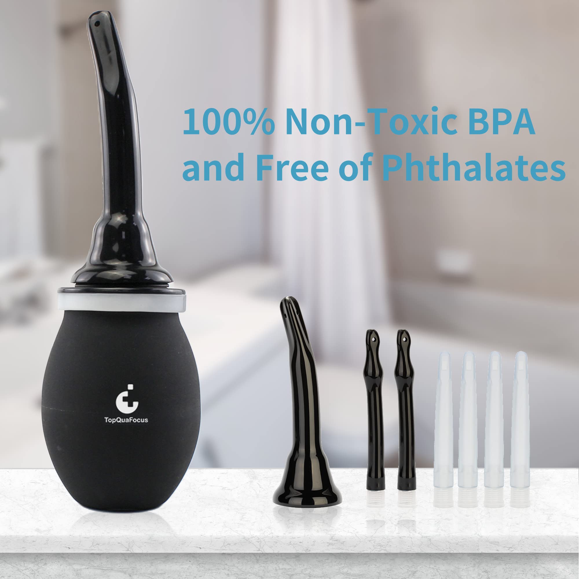 TopQuaFocus 14.5OZ Large Enema Bulb Kit Douche Bulb for Men Women Colon Cleaning Feminine TopQuaFocus