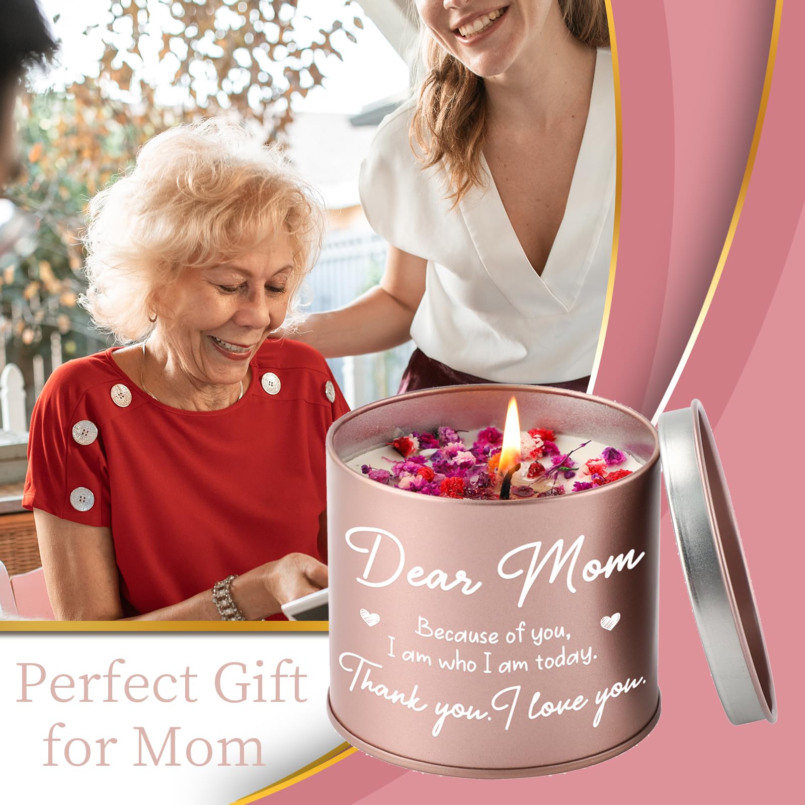 BLUMUZE Mom Gift for Birthday, Mothers Day Gifts 9oz Lavender Scented Candle for Mom, Candles Gifts Blumuze