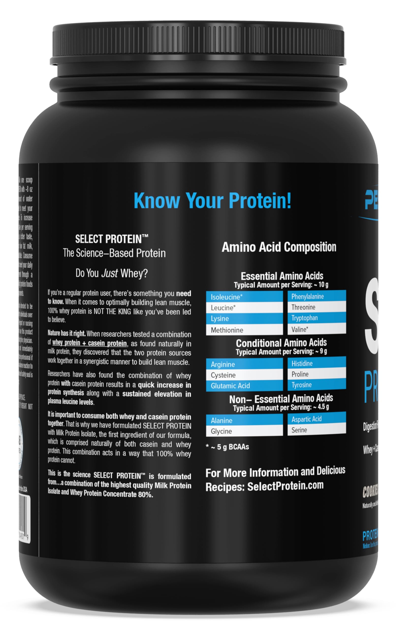 PEScience Select Protein, Cookies and Cream, 27 Serving, Premium Whey and Casein PEScience