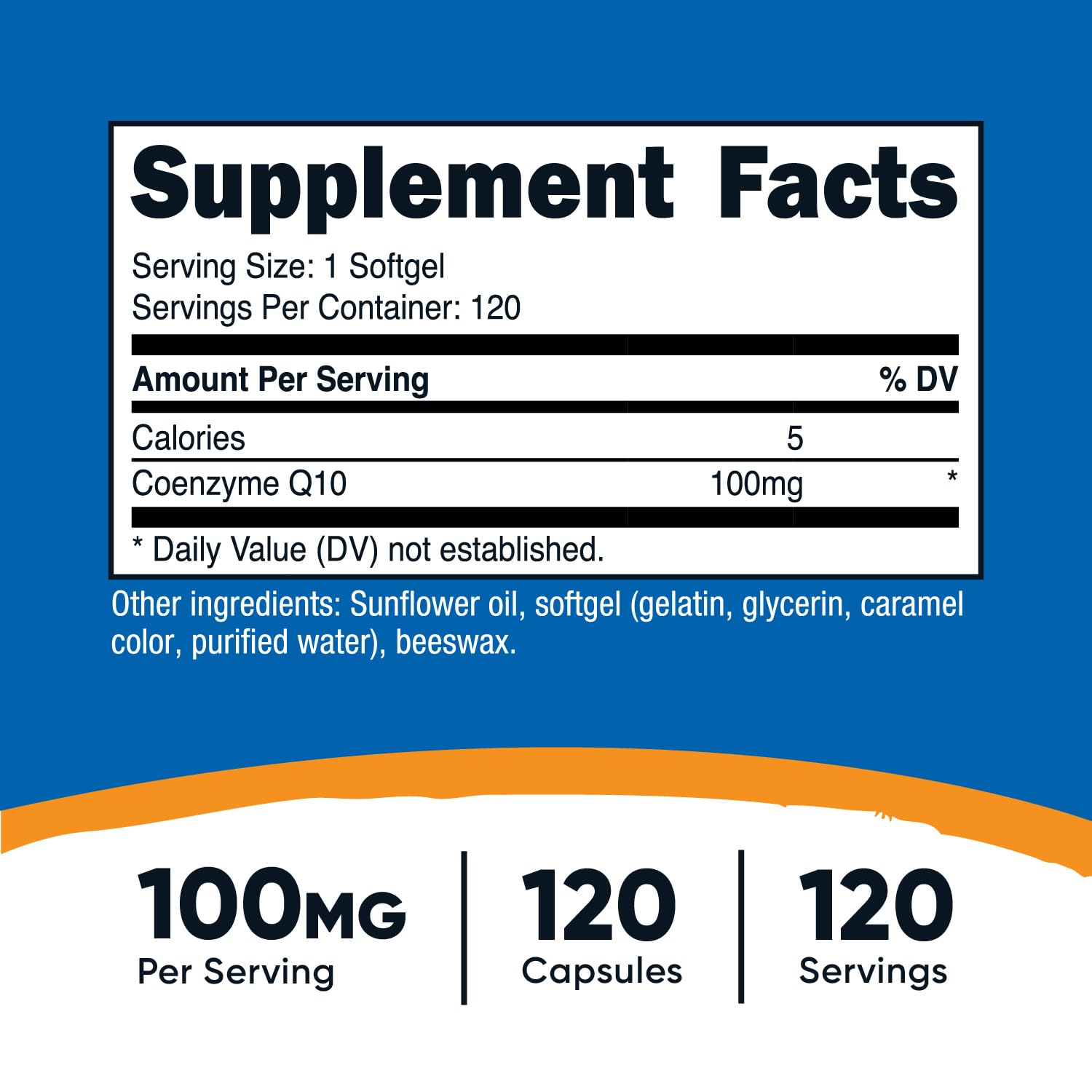 Nutricost CoQ10 Softgels (120 Servings / 100 Mg CoQ10 Per Serving) | Better Absorption Nutricost