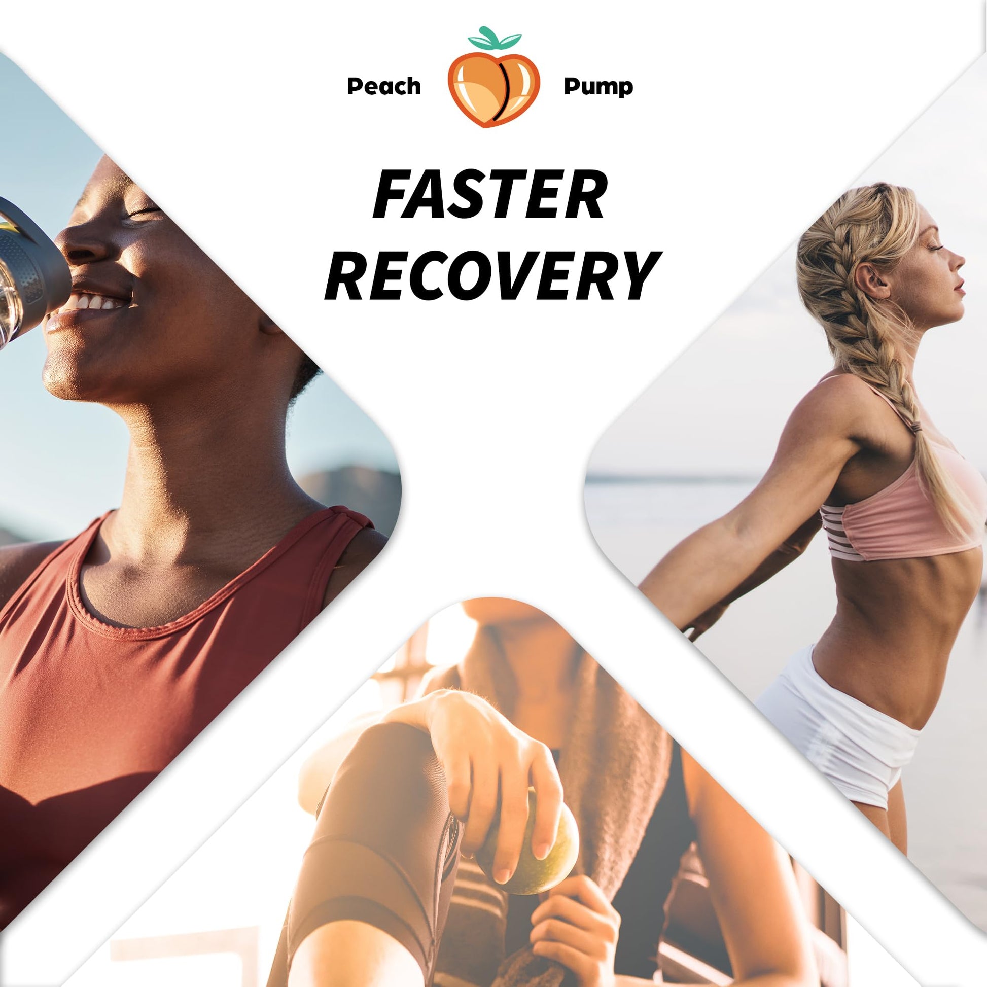 Creatine Supplement for Women's Booty Gains - Unflavored Micronized Creatine Peach Pump