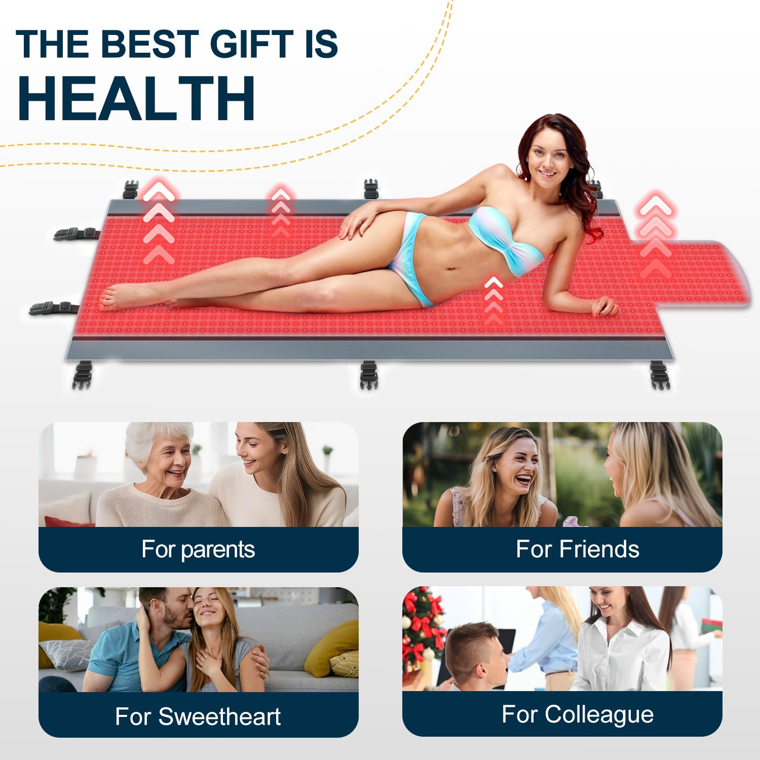 Red Light Therapy for Body - Full Body Red Light Therapy Mat, 71.0x33.33in, 2570Pcs Kaoudt