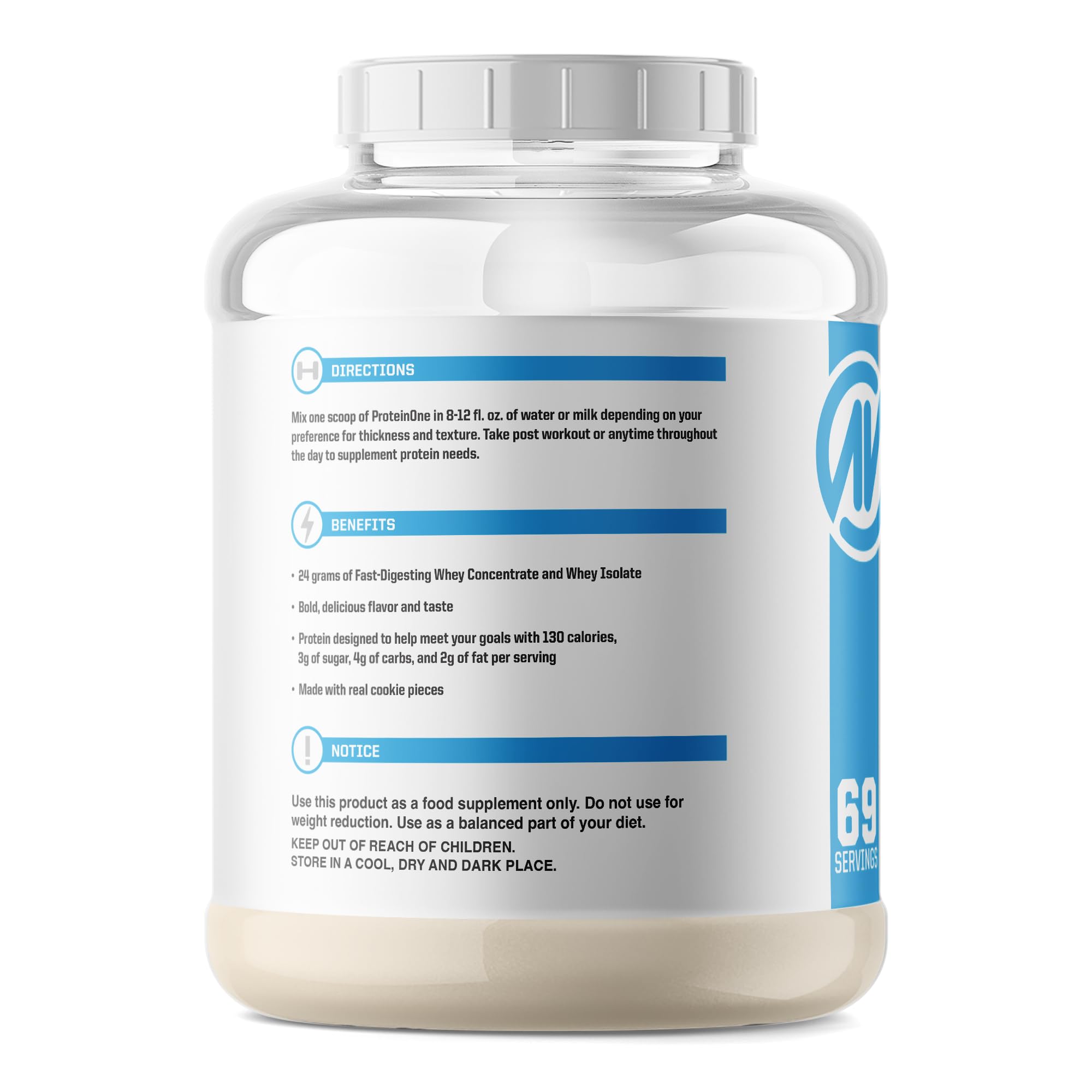 NutraOne ProteinOne Whey Protein Promote Recovery and Build Muscle with a Protein NutraOne