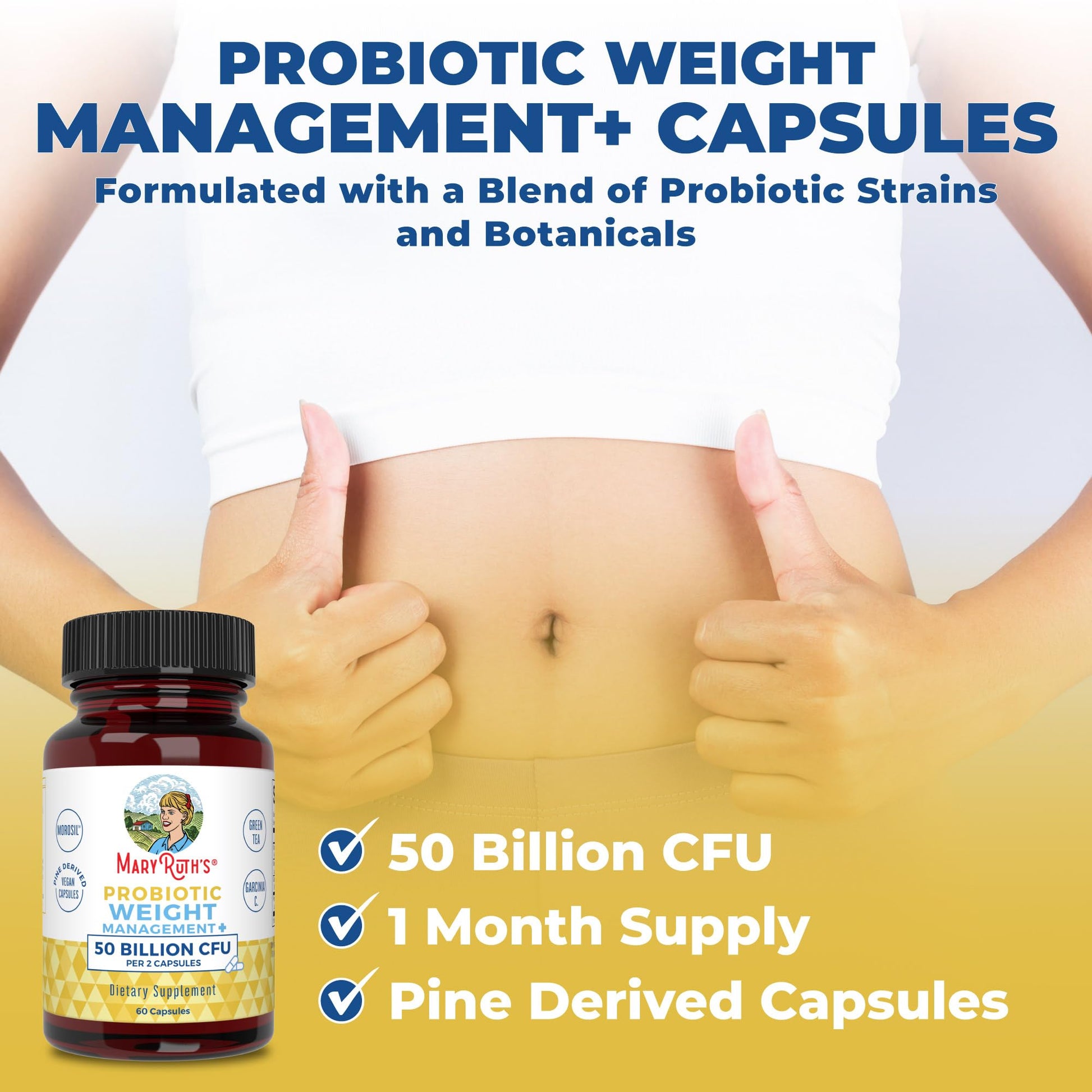 MaryRuth Organics Probiotics Capsule for Women & Men | Weight Management | Digestive MaryRuth Organics