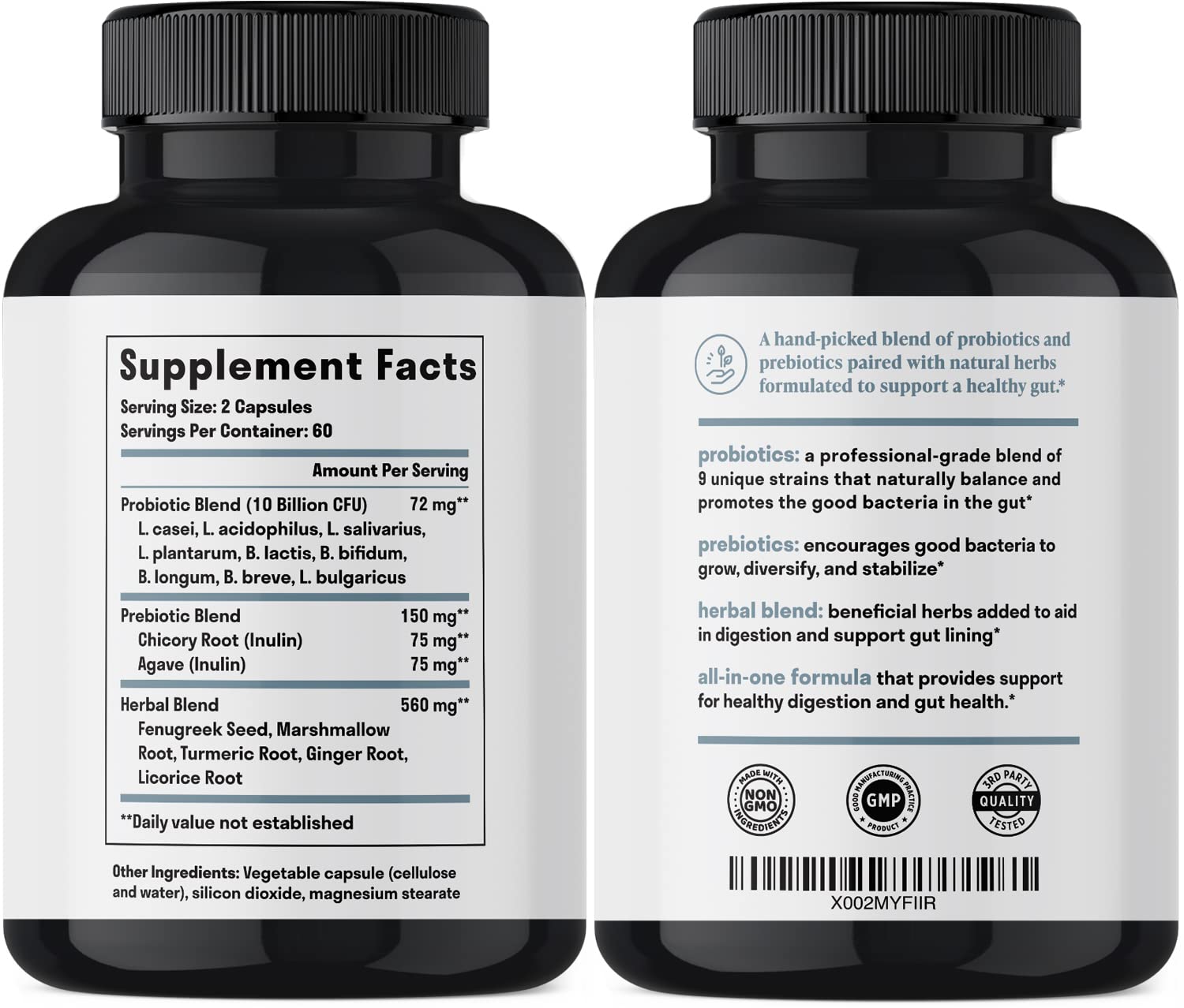 Nuven Naturals All-in-One Gut Health w/Probiotics, Prebiotics, Digestion-Supporting Nuven Naturals