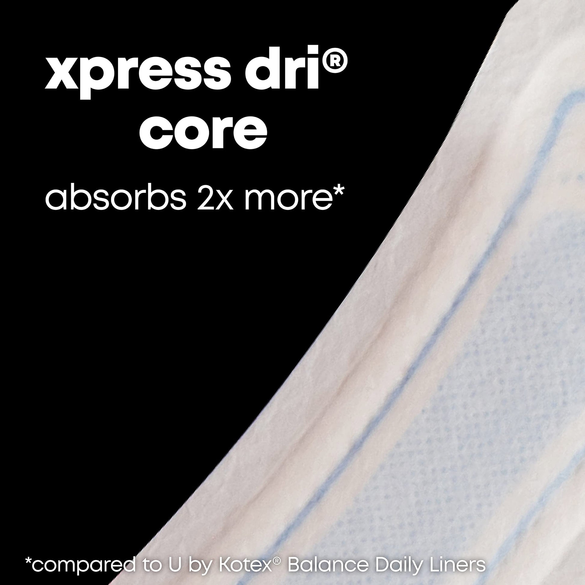 U by Kotex Balance Wrapped Panty Liners, Regular Length, 80 Count (Packaging May Vary) U by Kotex