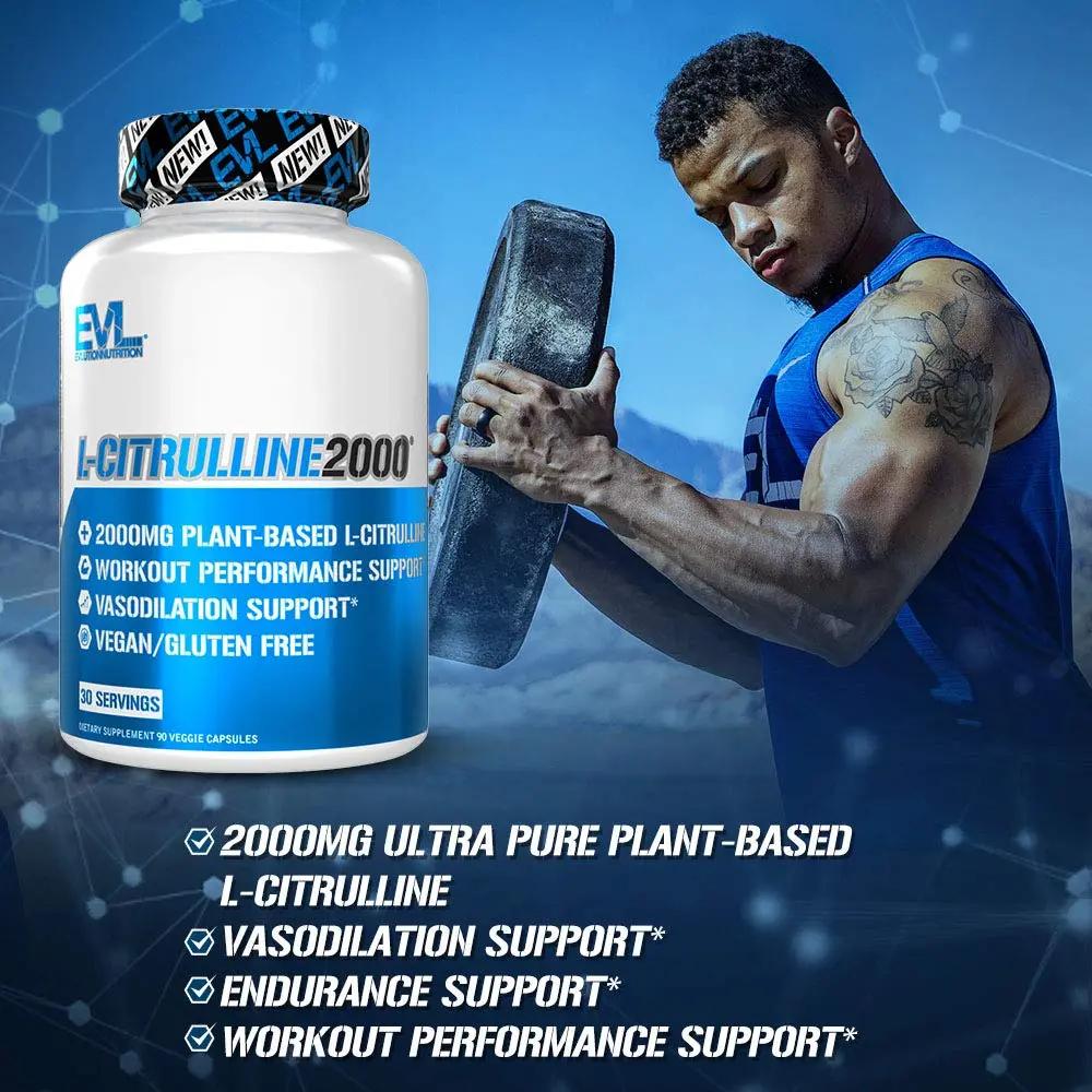Evlution L-Citrulline2000 Nitric Oxide Supplement for Men Nutrition High Strength L Citrullin Evlution