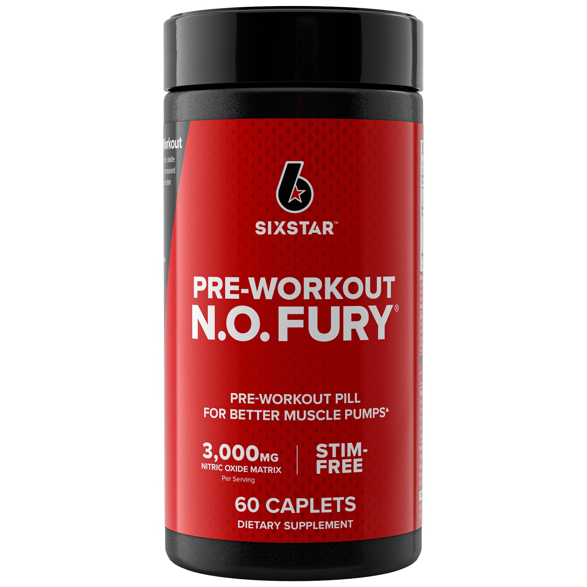 Six Star Nitric Oxide Supplement Nitric Oxide Fury Pre-Workout Pre Workout Nitric Oxide 