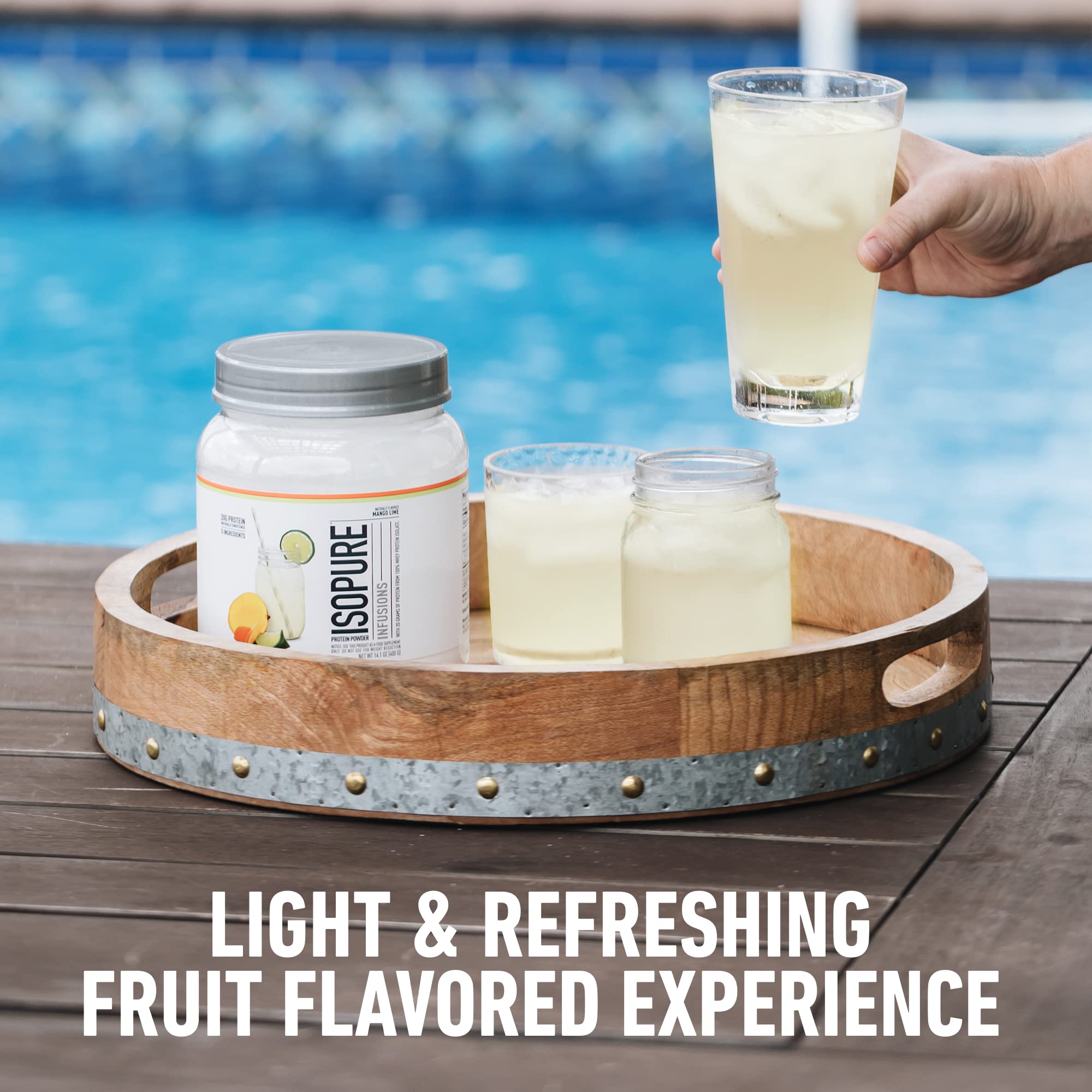 Isopure Protein Powder, Clear Whey Isolate Protein, Post Workout Recovery Drink Mix Isopure