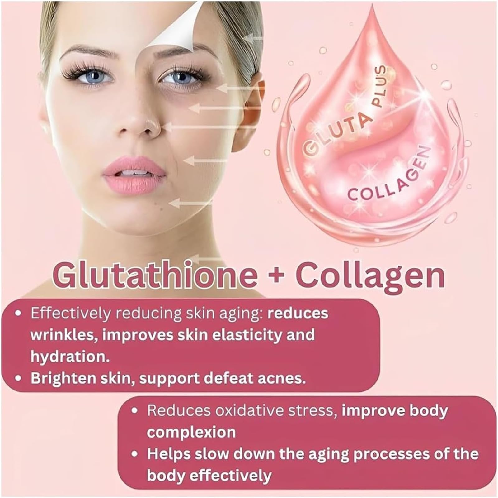 Caduola Glutathione Collagen Glow Gummies, Glutathione Collagen Glow Gummies for Dark Spot Caduola