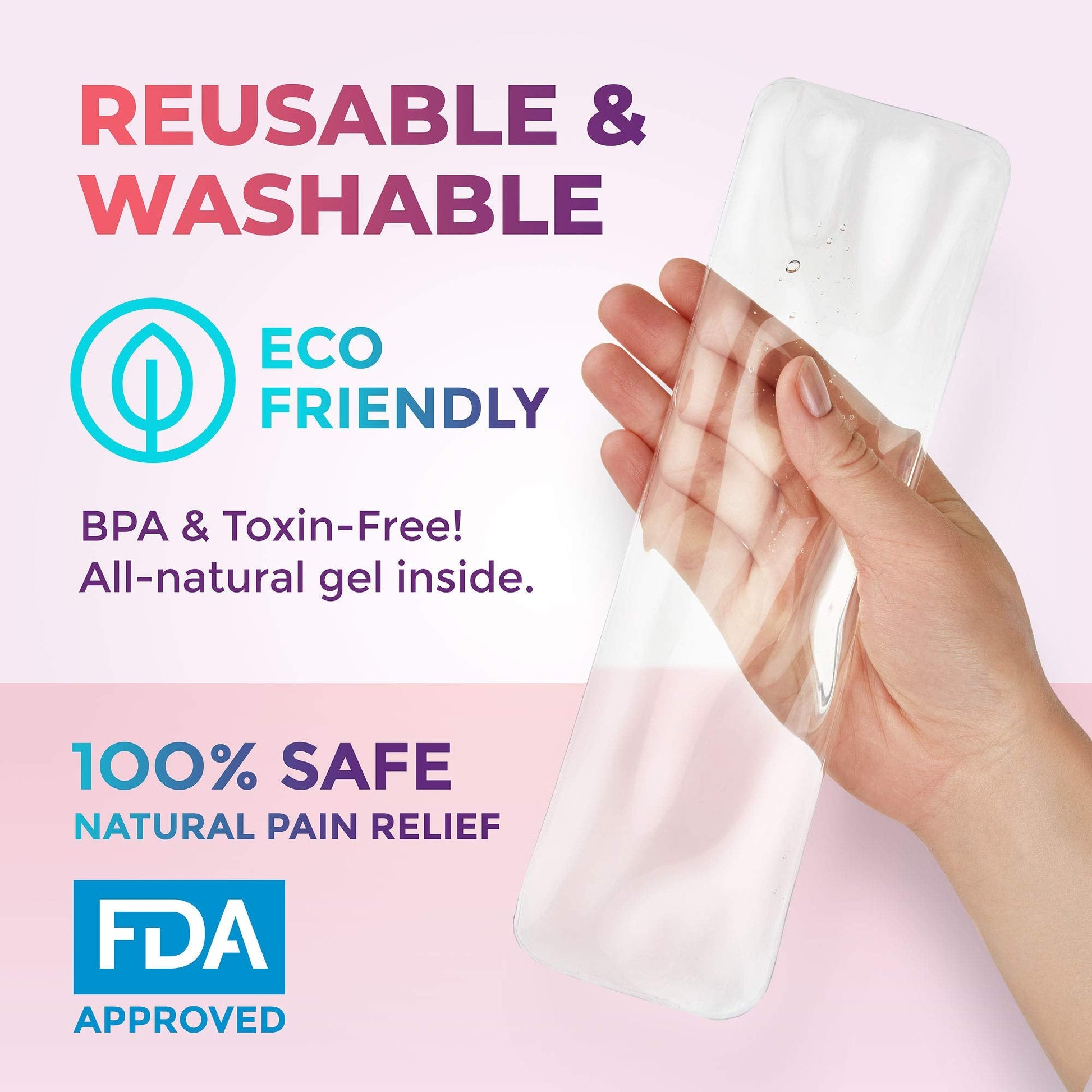 Reusable Perineal Ice Packs with Washable Sleeves – for Hemorrhoids, Postpartum Vaginal Pain PhysioNatural